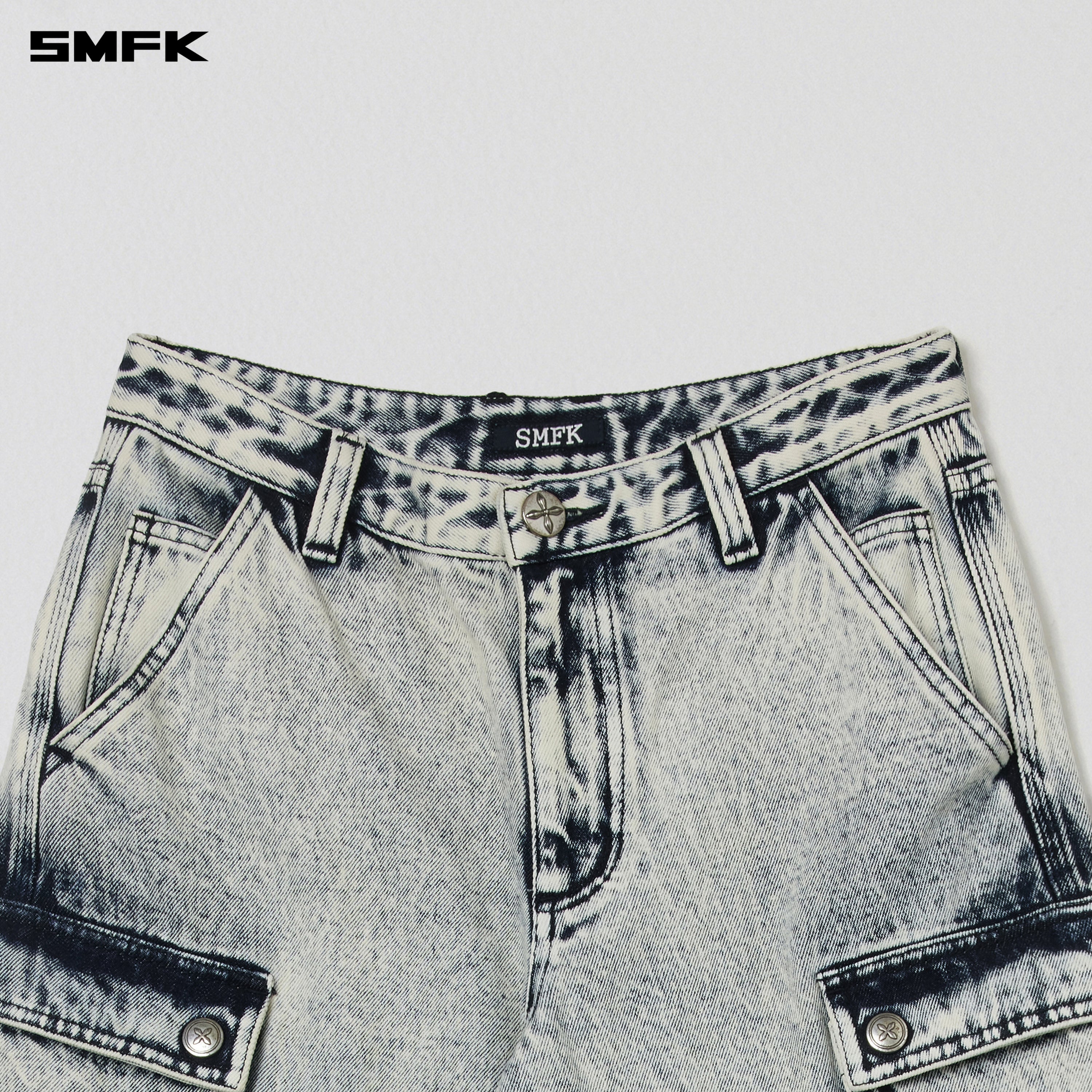 COMPASS RETRO TOWER CARGO PANTS WHITE SNOWFLAKE