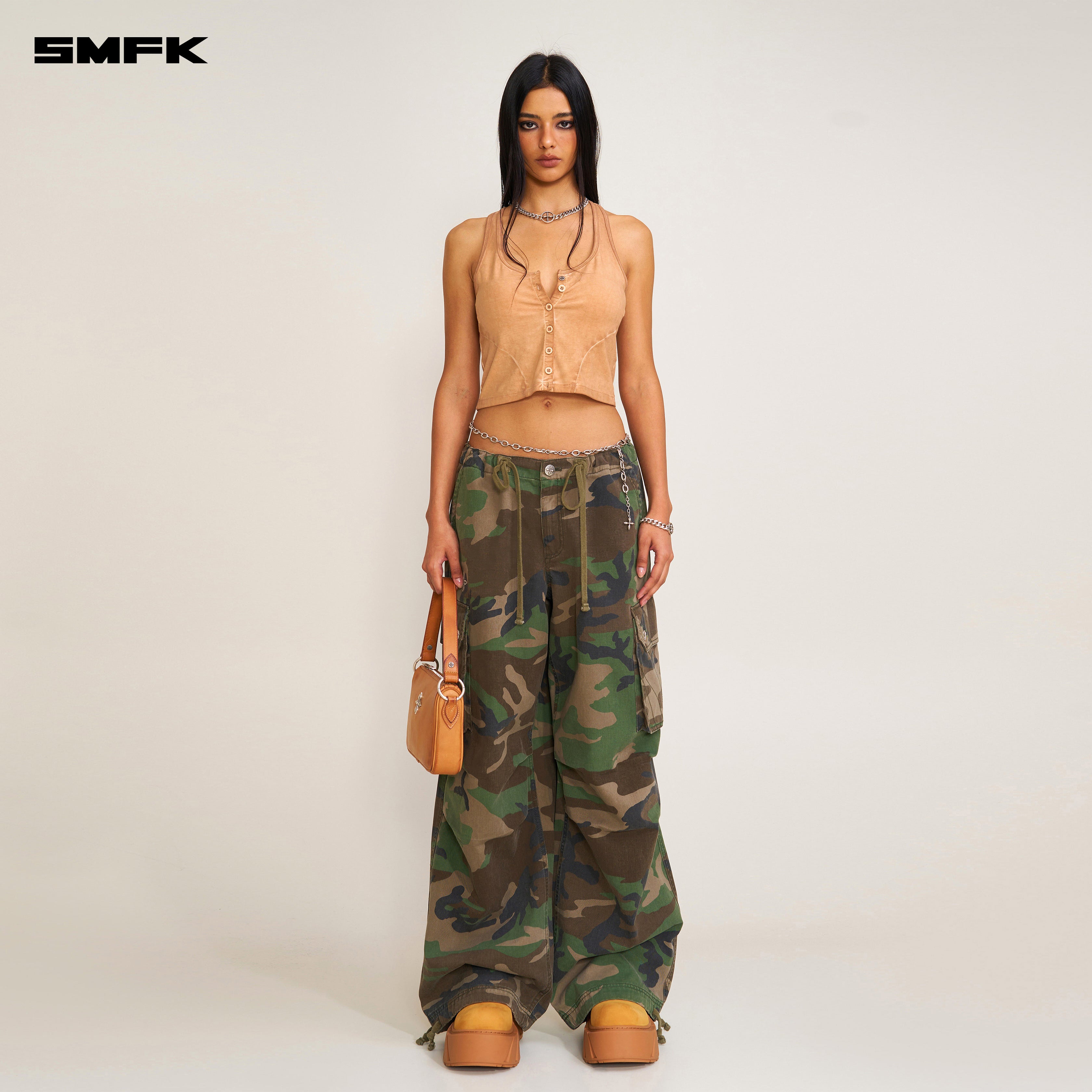 COMPASS RETRO CAMO PARA PANTS ARMY GREEN CAMOUFLAGE – SMFK Official