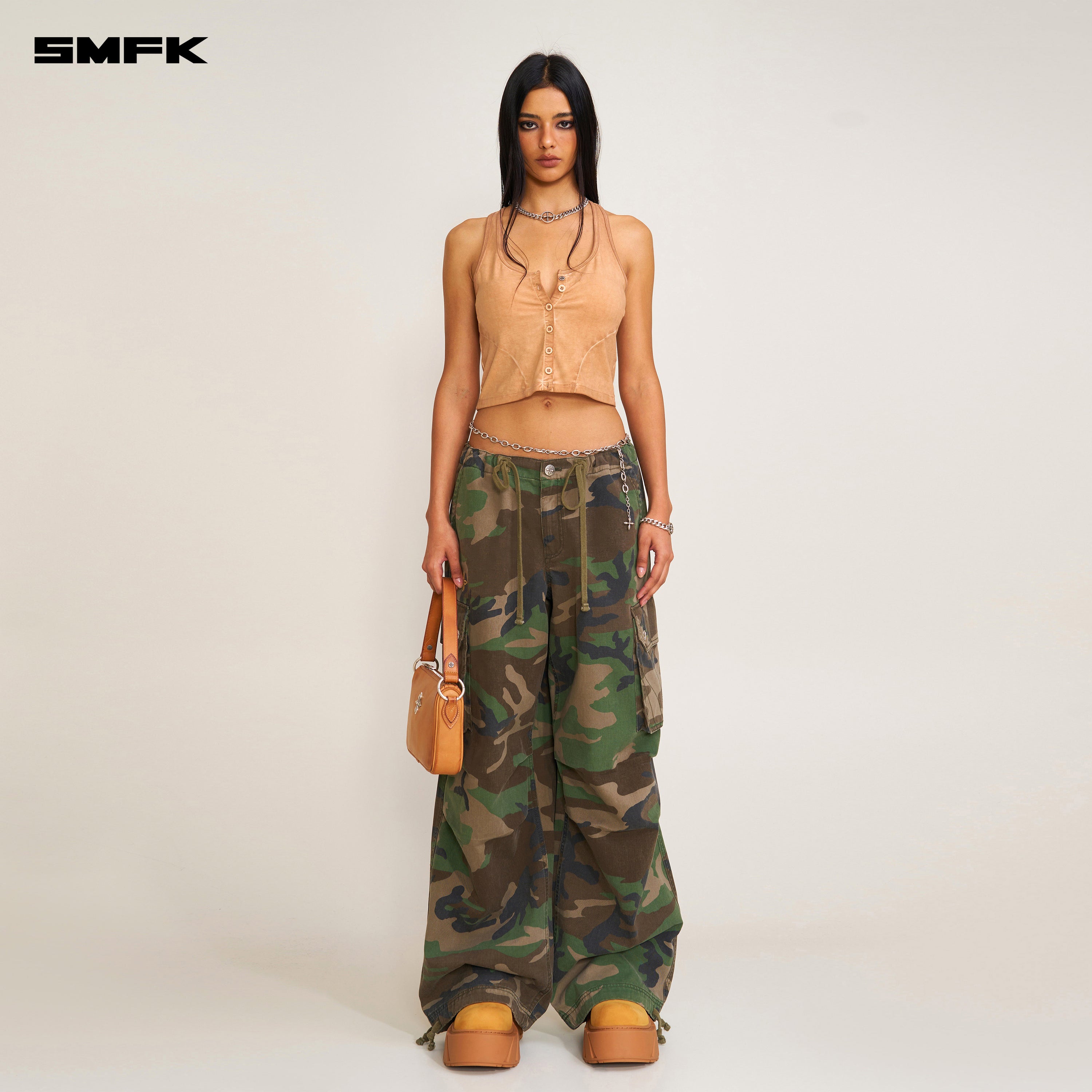 COMPASS RETRO CAMO PARA PANTS ARMY GREEN CAMOUFLAGE