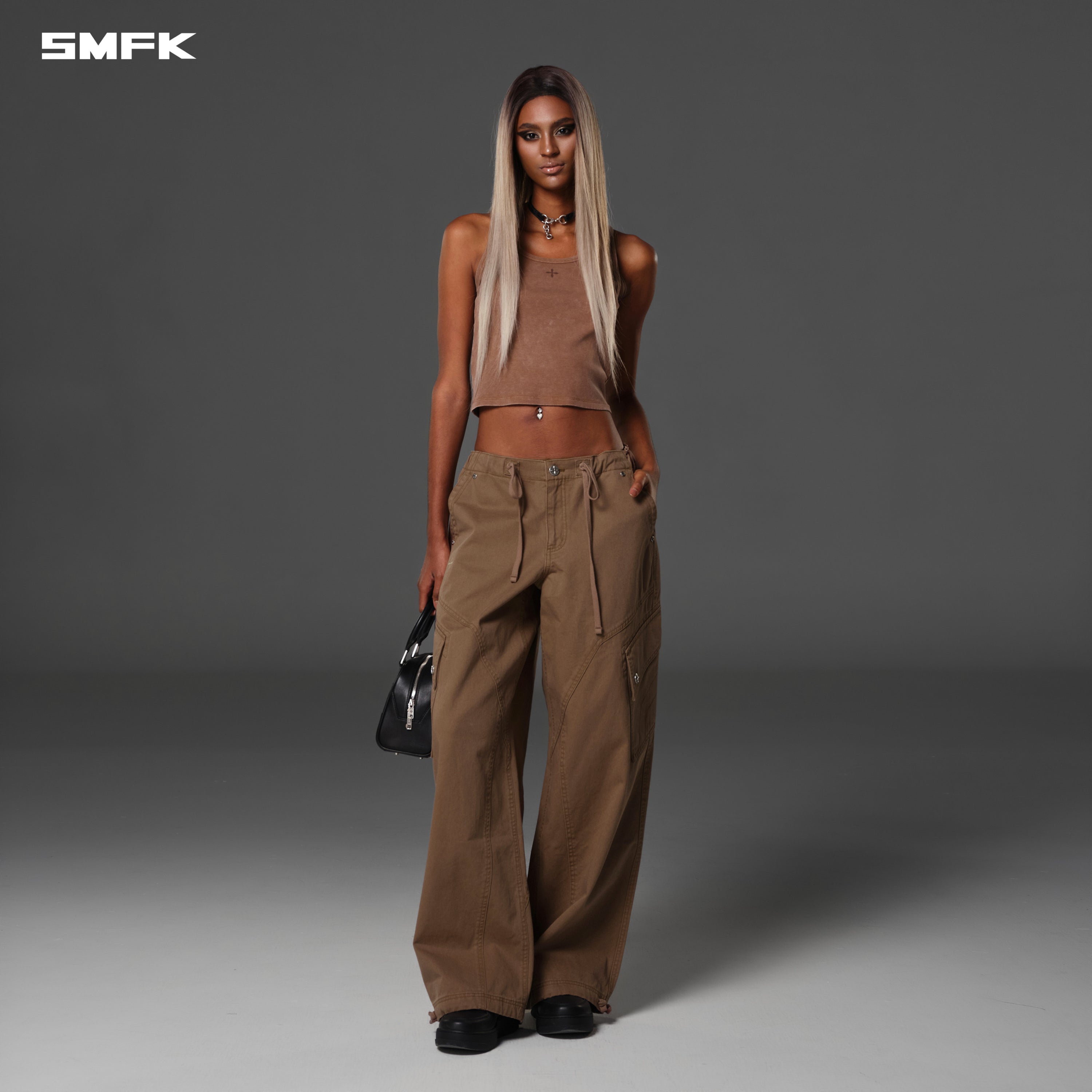 MIRAGE RETRO PARA PANTS/COTTON SHADOW BROWN