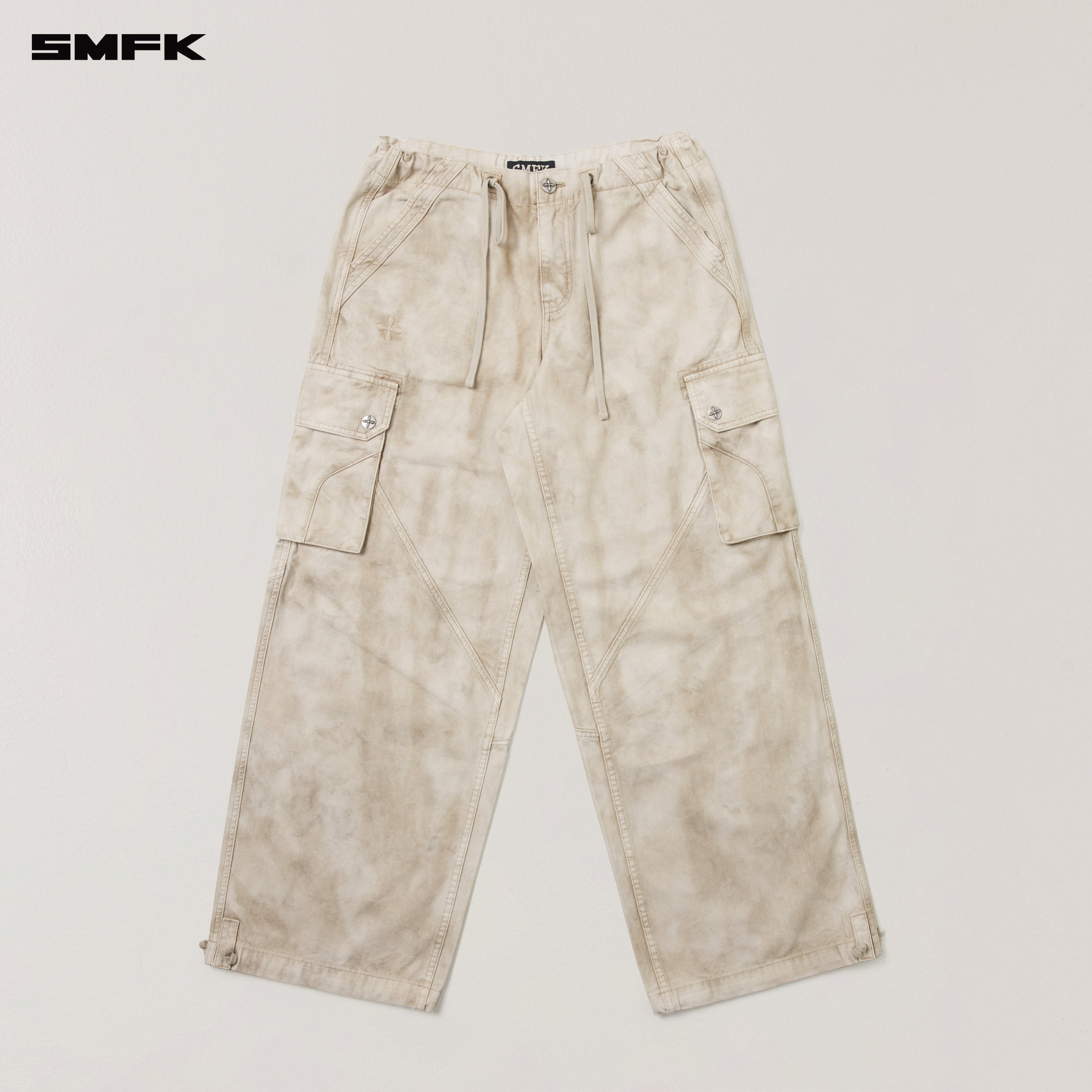 RAGE-WILD ORIGIN HANDCRAFT LOOSE PARA PANTS/GARMENT DYED WILD BROWN