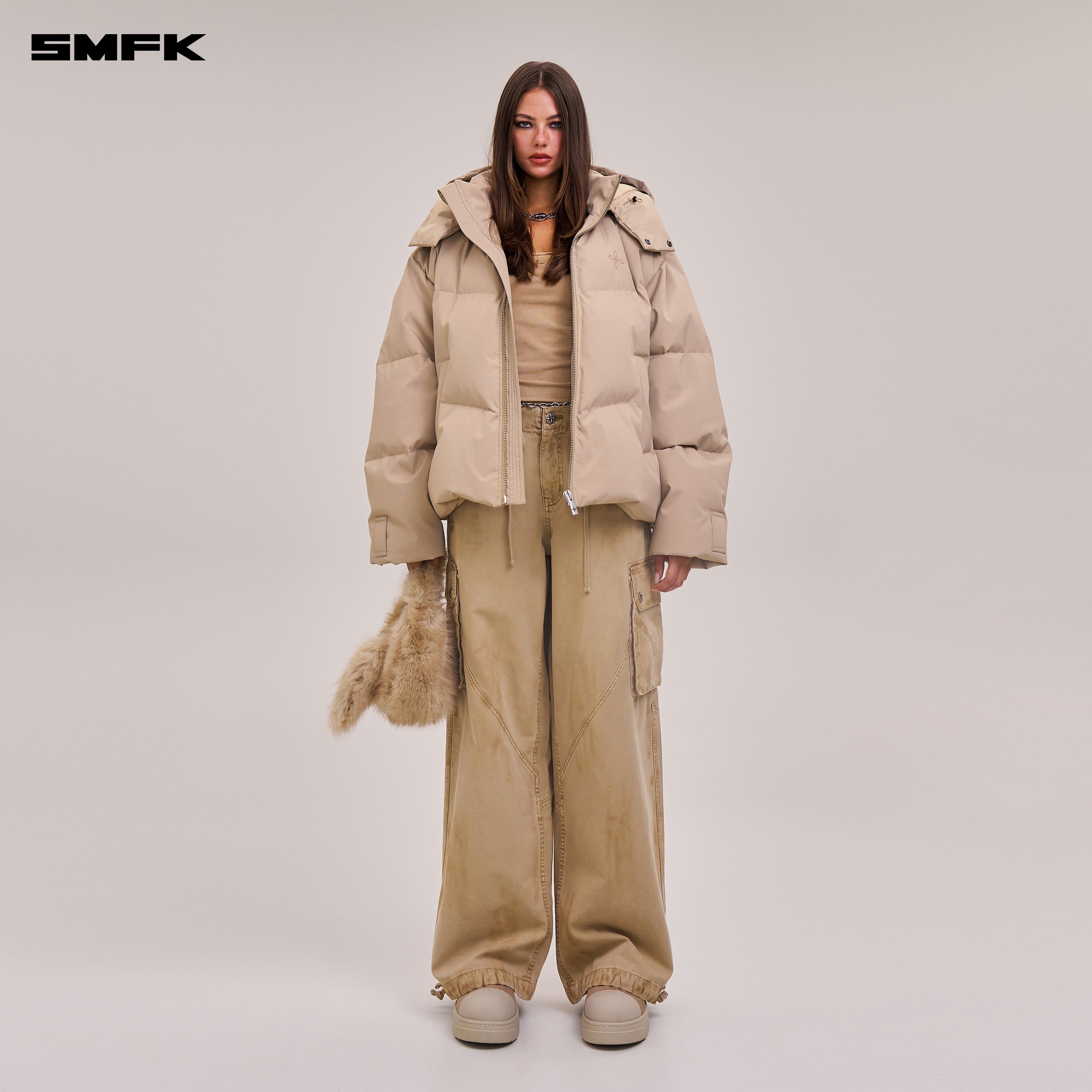 RAGE-WILD ORIGIN HANDCRAFT LOOSE PARA PANTS/GARMENT DYED SAND