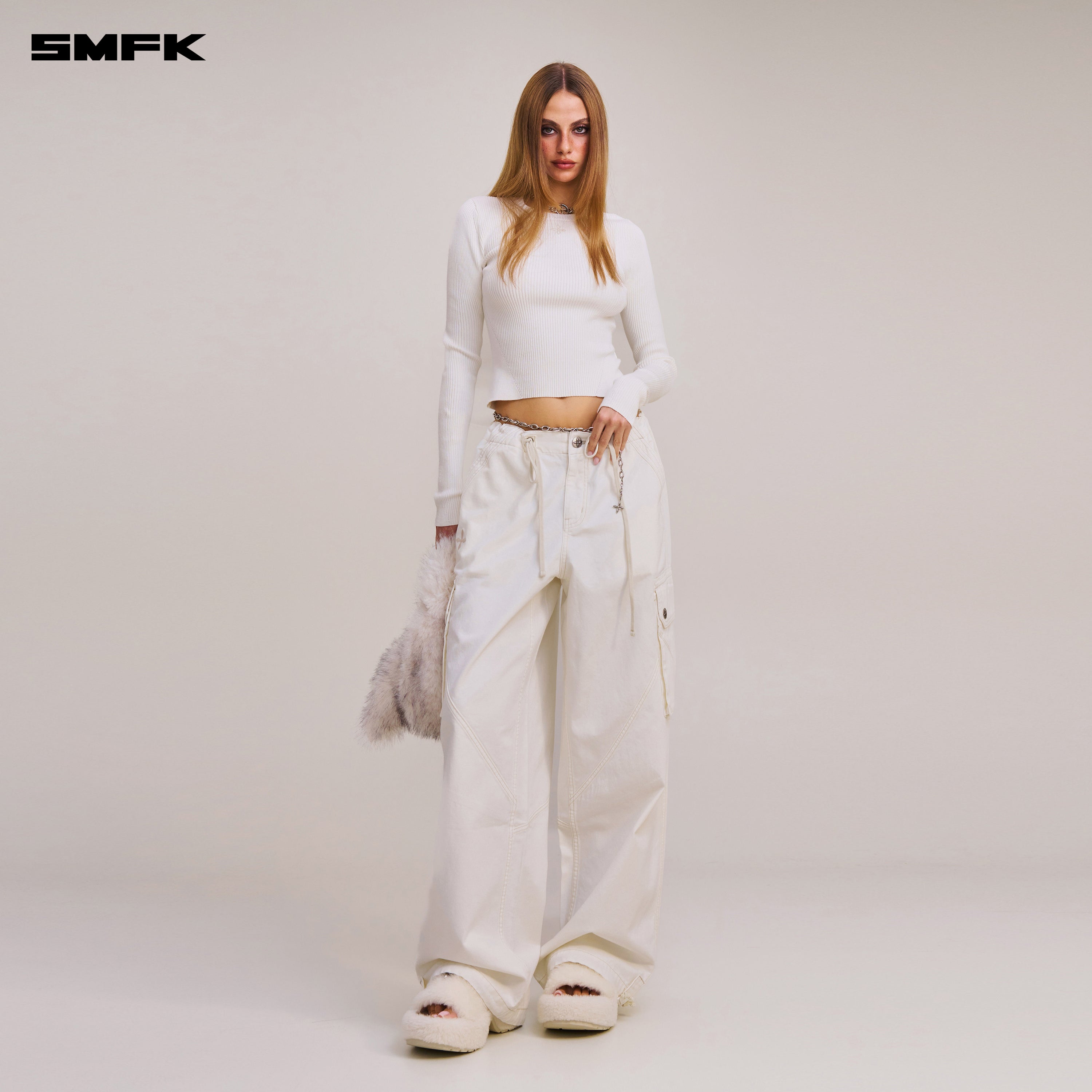 RAGE-WILD ORIGIN HANDCRAFT LOOSE PARA PANTS/GARMENT DYED SNOW MOUNTAIN WHITE