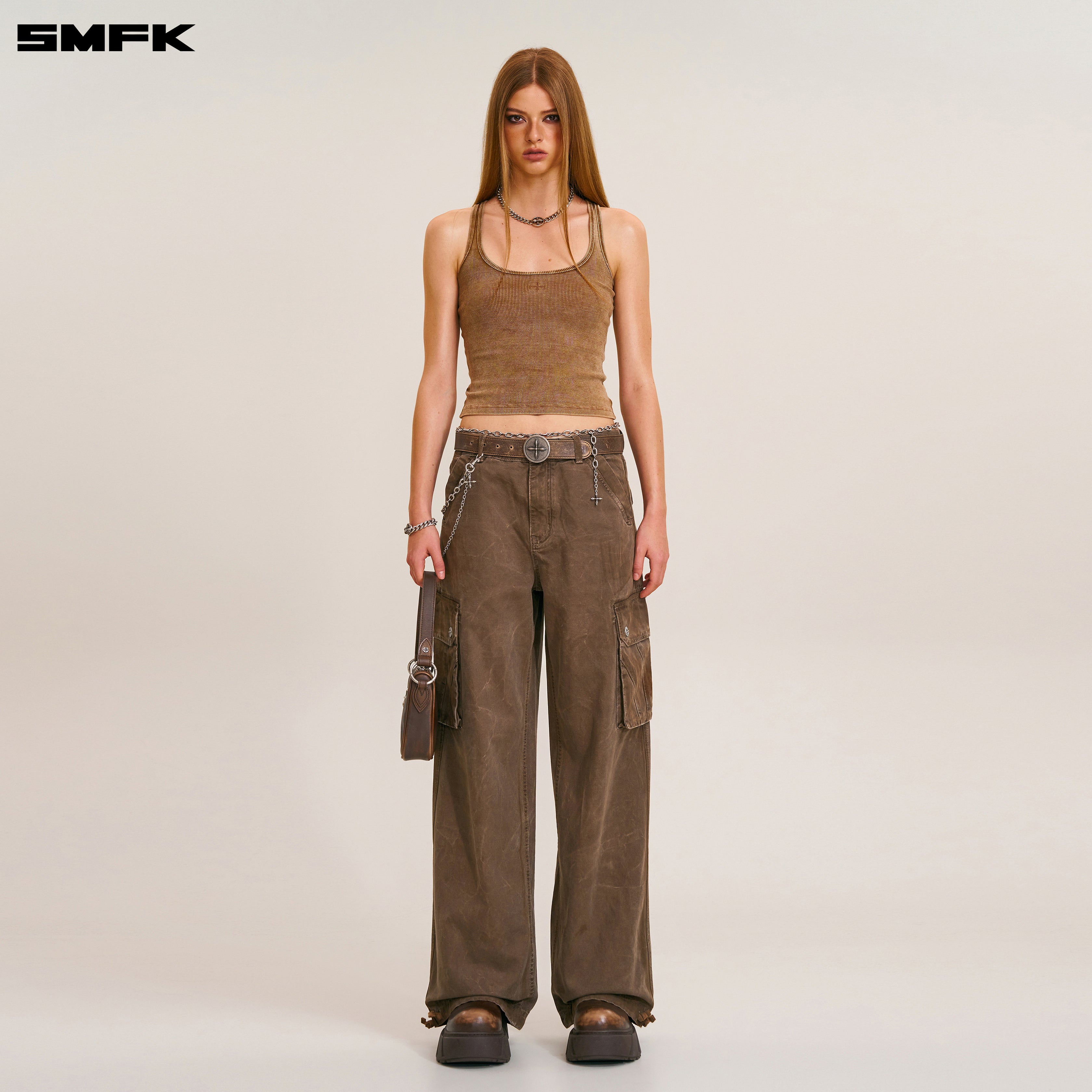 RAGE-WILD ORIGIN HANDCRAFT LOOSE STRAIGHT CARGO PANTS RAGE-WILD ORIGIN HANDCRAFT LOOSE STRAIGHT CARGO PANTS