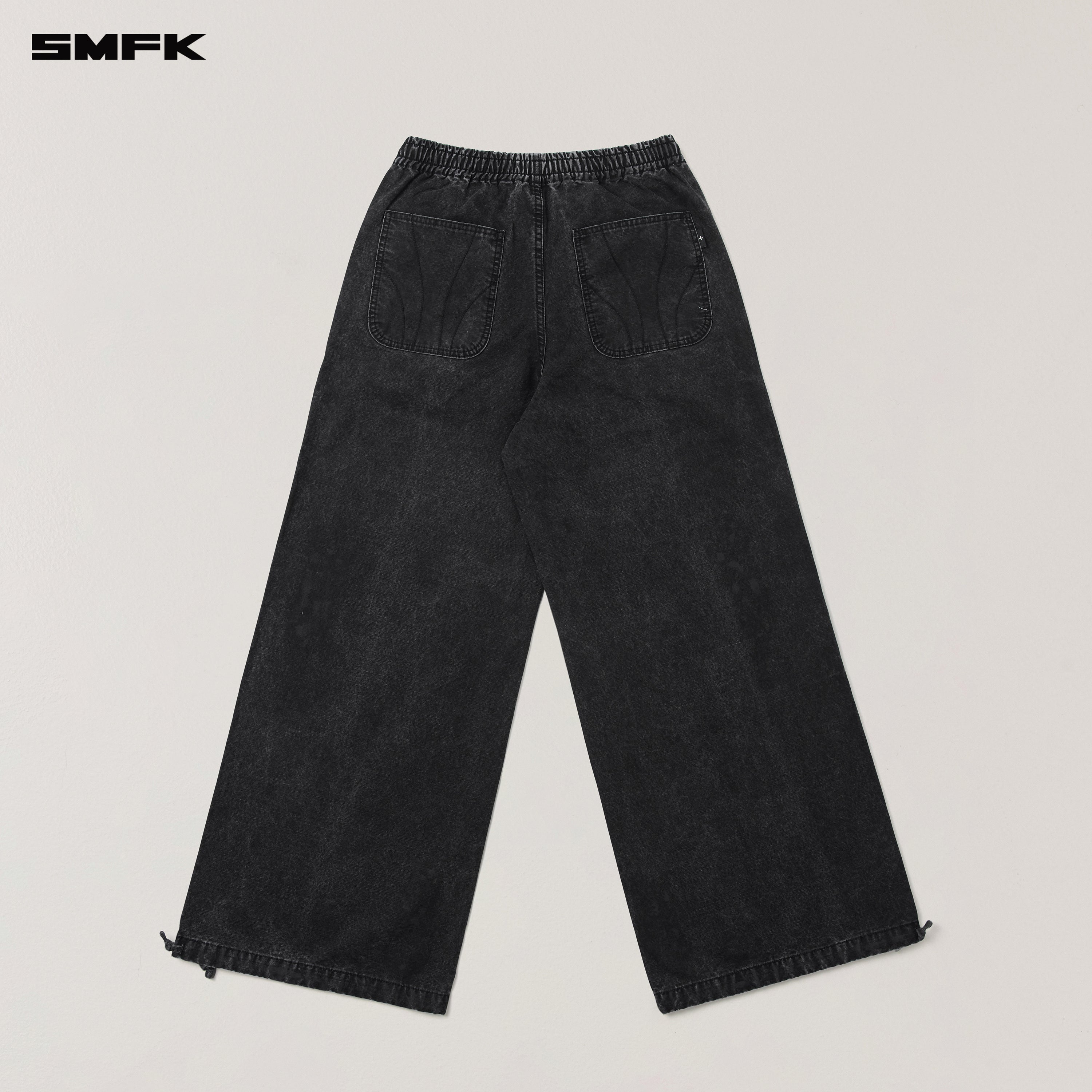 RAGE WILD ORIGIN HANDCRAFT TOWER SPORTS CARGO PANTS/GARMENT DYED WILD BLACK