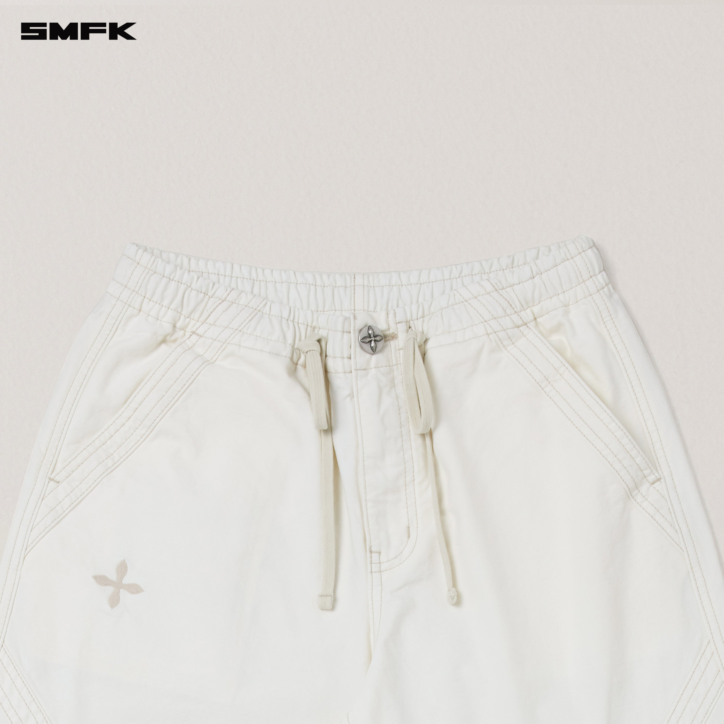 RAGE WILD ORIGIN HANDCRAFT SPORTS CARGO PANTS/GARMENT DYED SNOW MOUNTAIN WHITE