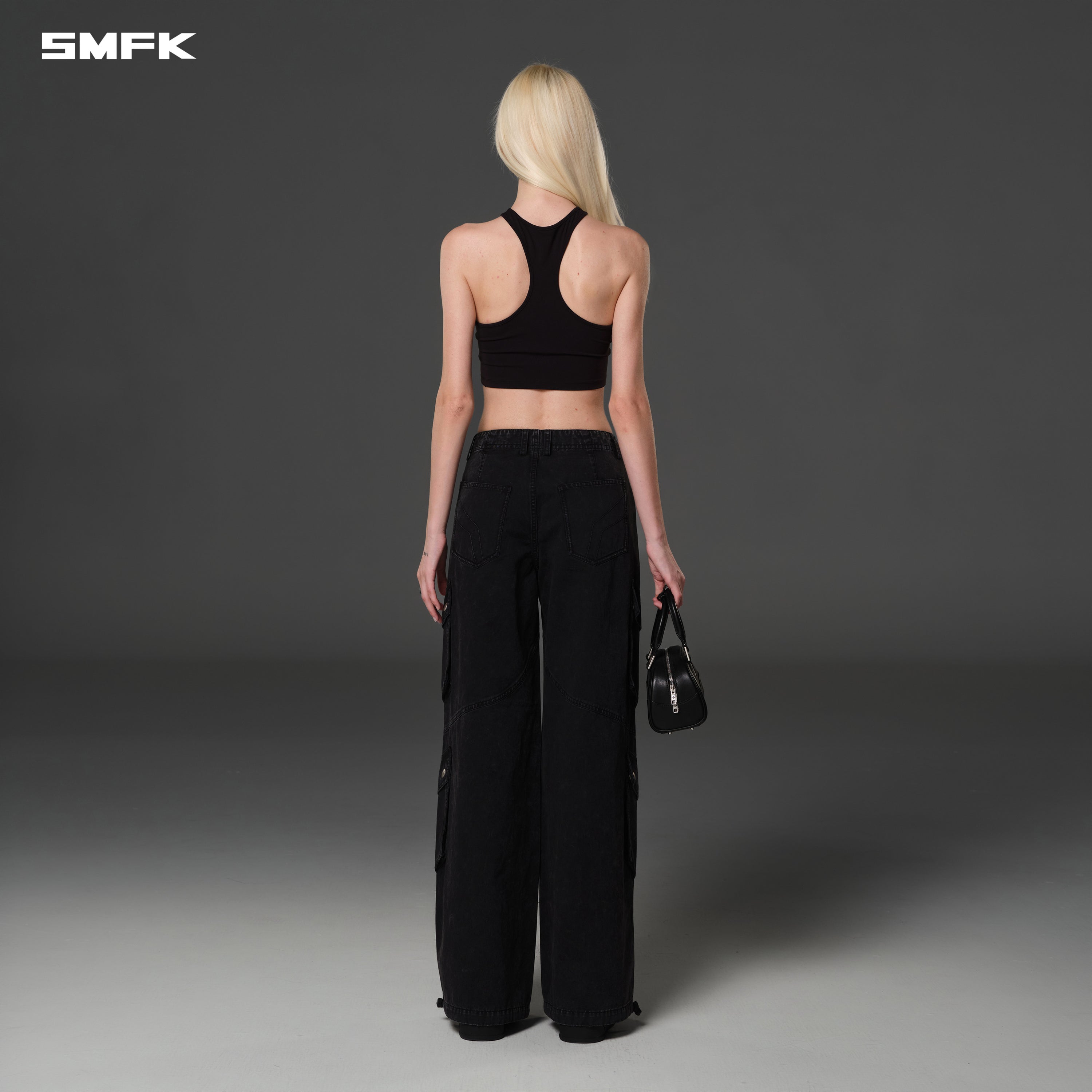 MIRAGE VANISH LOOSE CARGO /GARMENT DYE VANISH BLACK