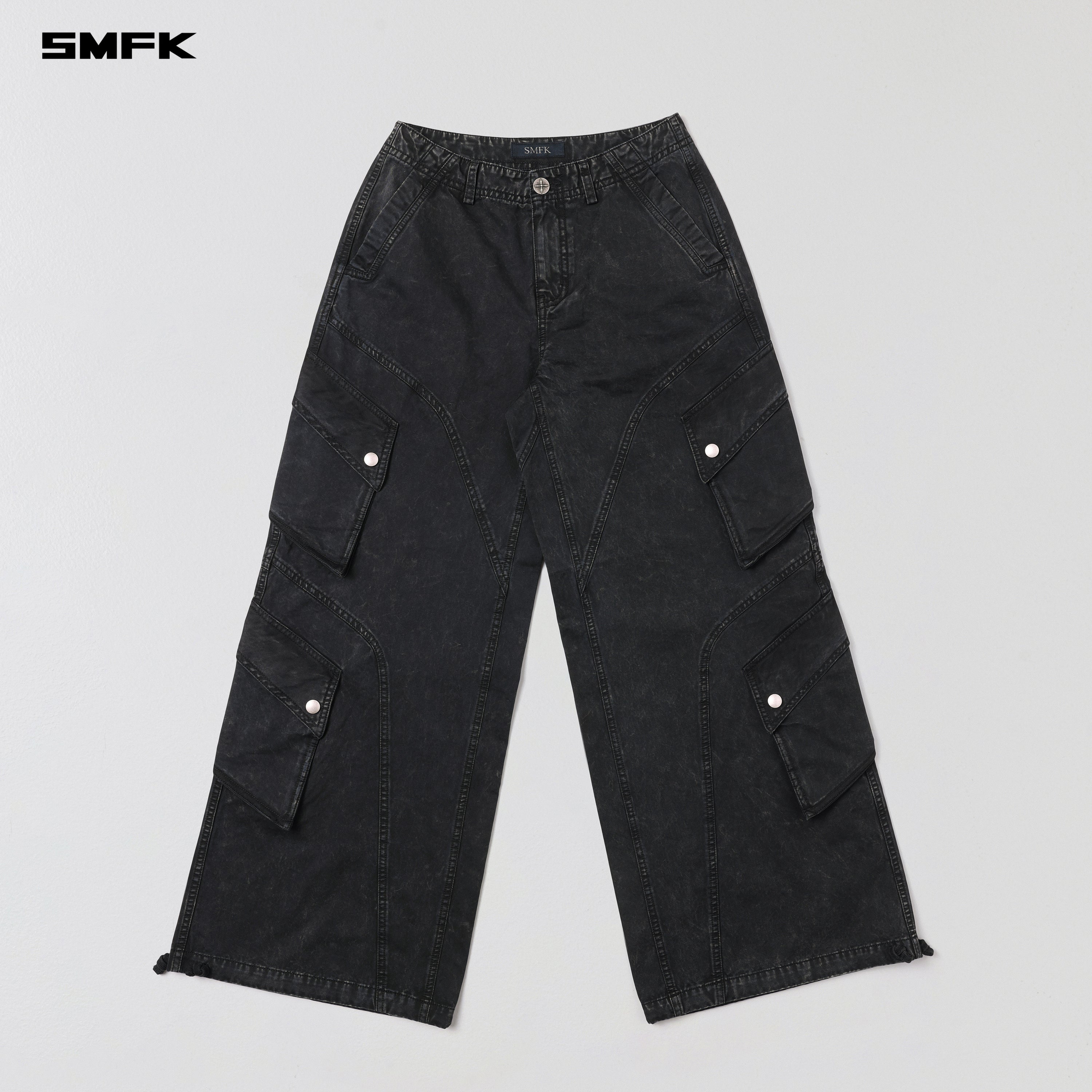 MIRAGE VANISH LOOSE CARGO /GARMENT DYE VANISH BLACK