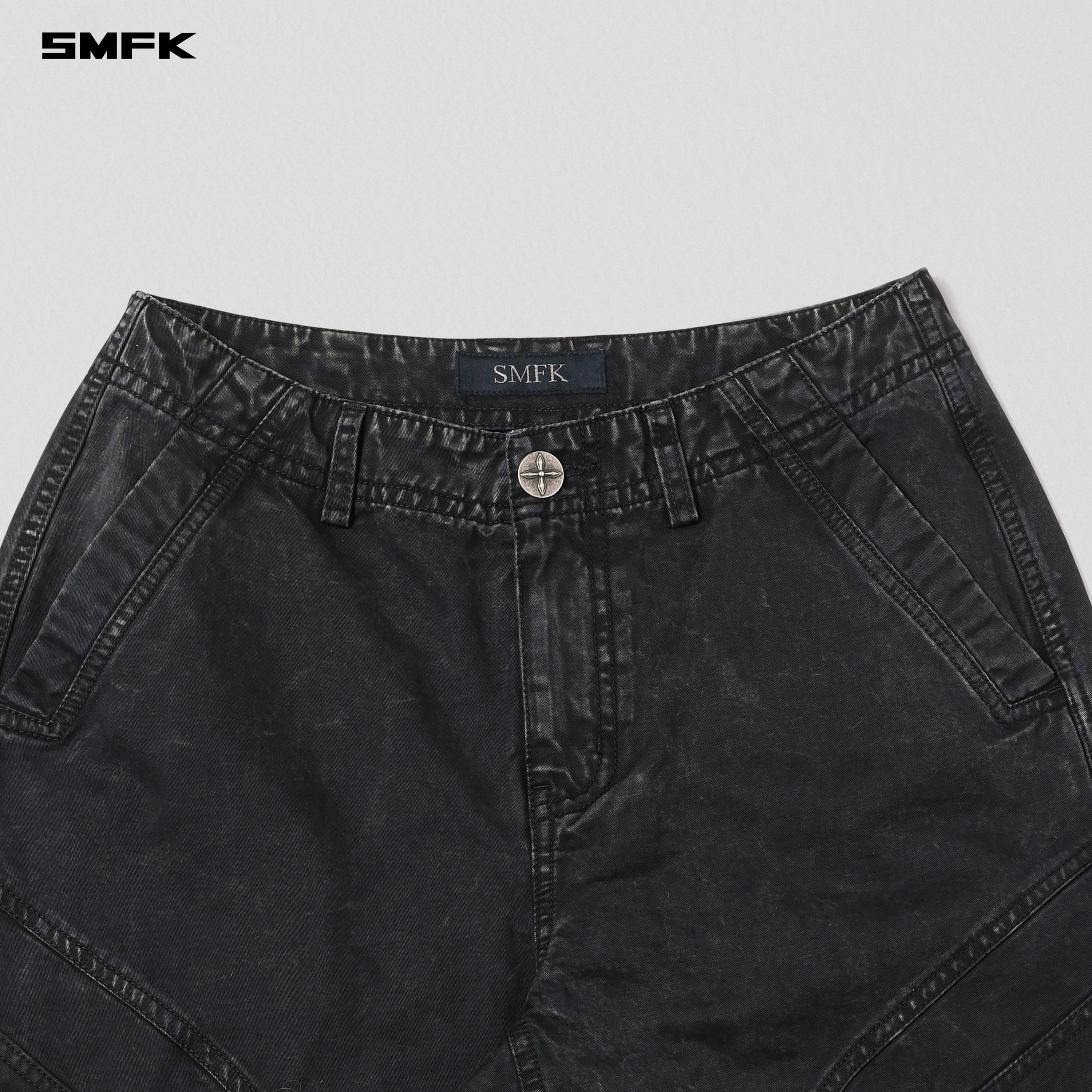 MIRAGE VANISH LOOSE CARGO /GARMENT DYE VANISH BLACK