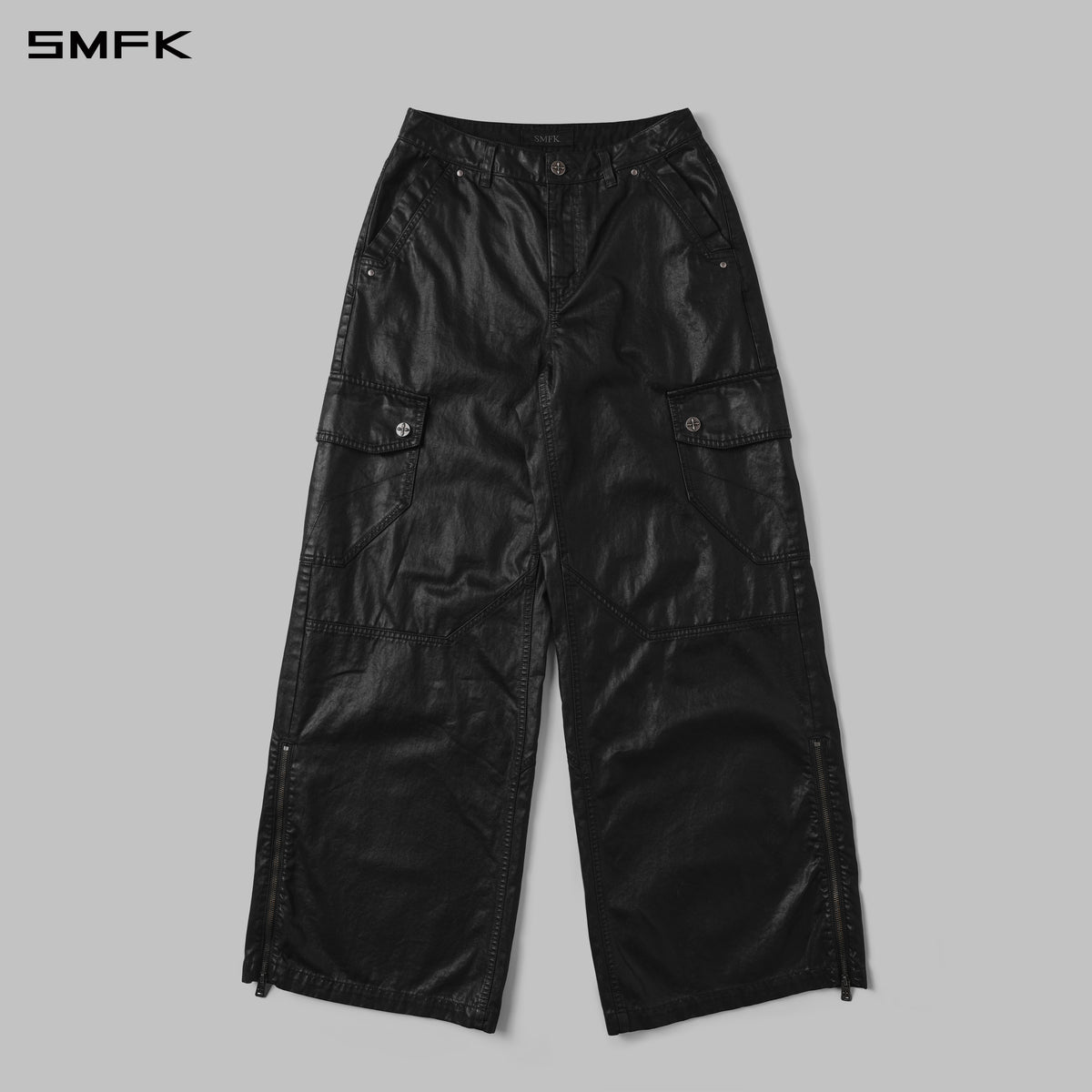 MIRAGE SIREN COLD DYE CARGO PANTS/COLD DYE+WAX/W INK BLACK