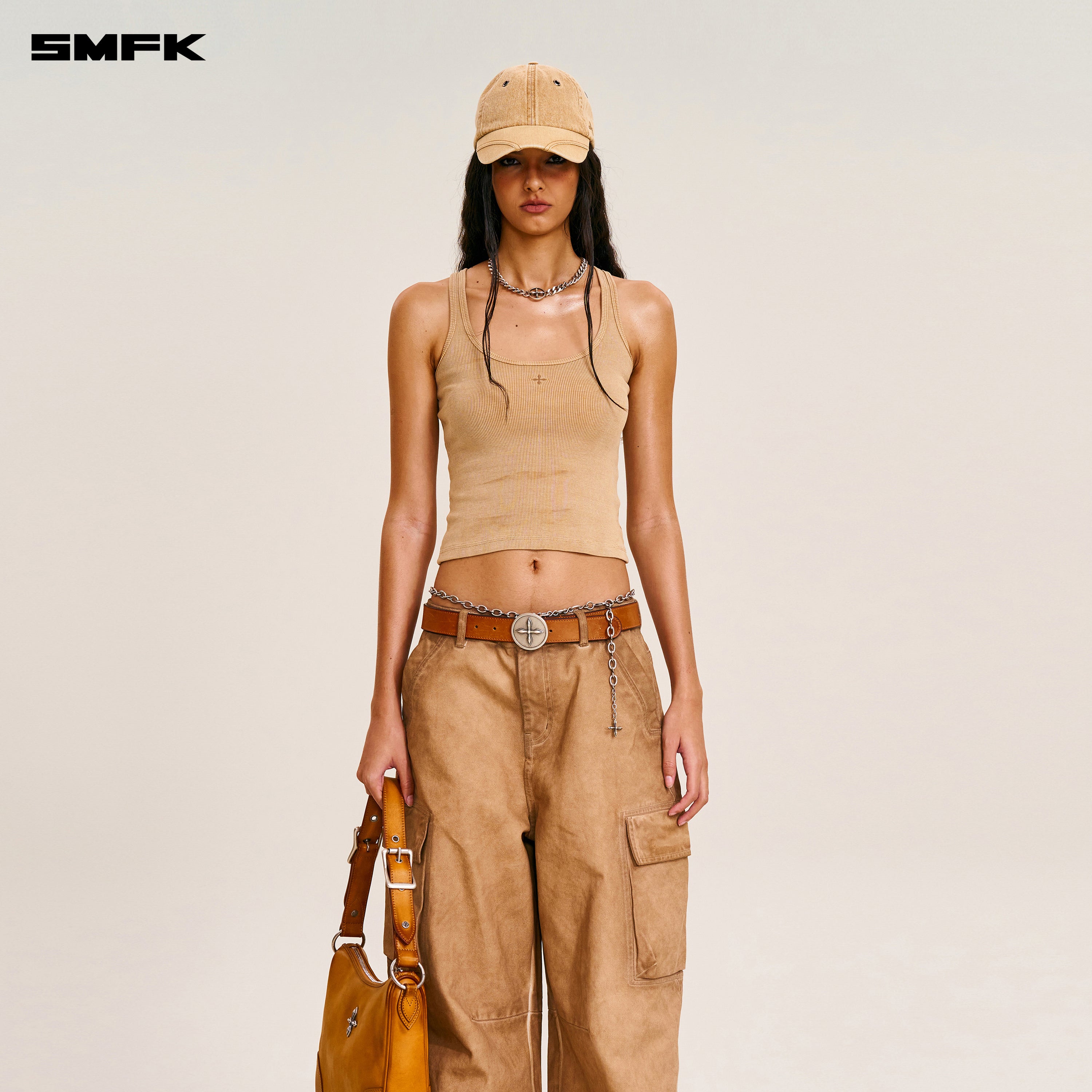 VINTAGE-STORM ONE CUT ARC CARGO PANTS/FADE DYE FADING DESERT