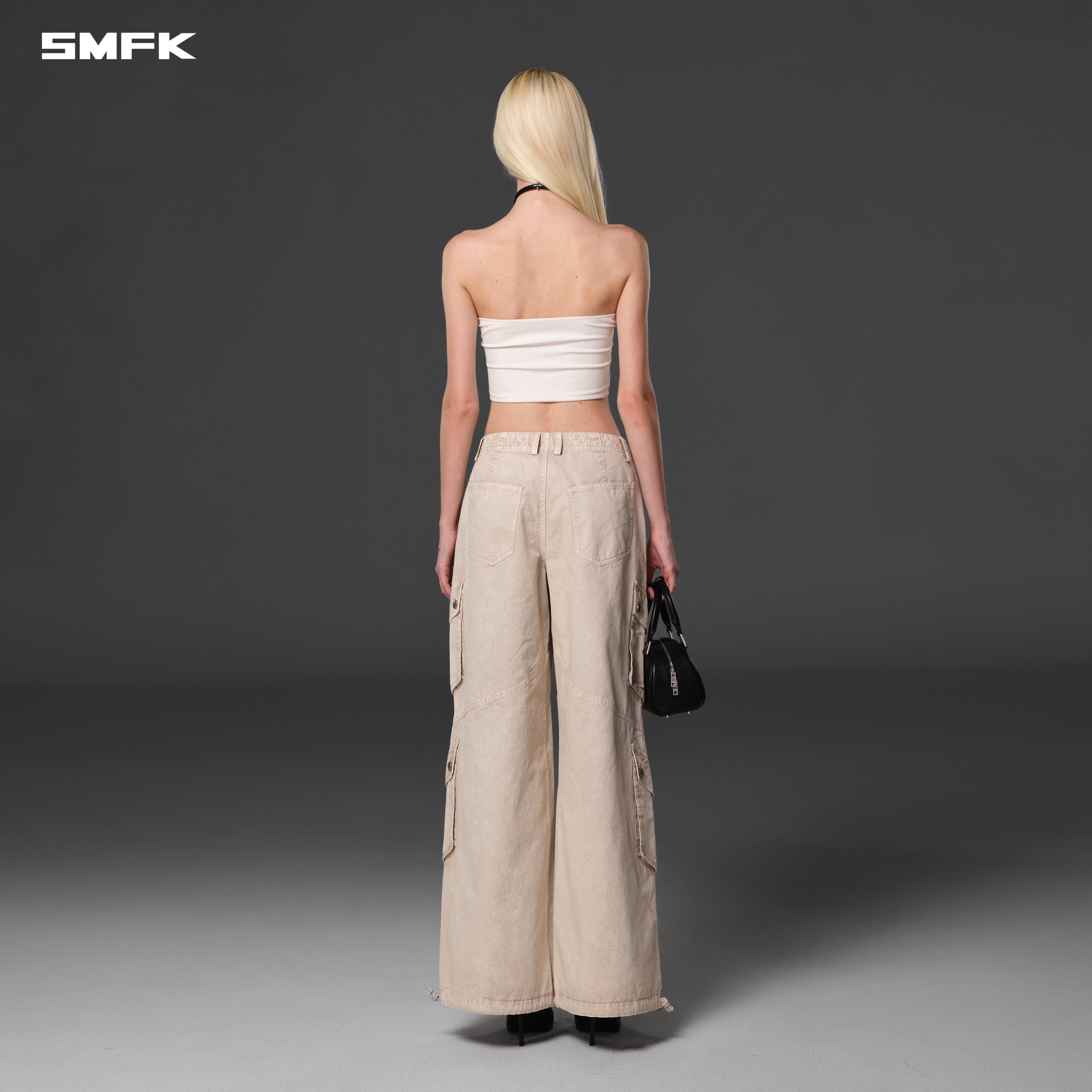 MIRAGE VANISH LOOSE CARGO /GARMENT DYE VANISH WHITE