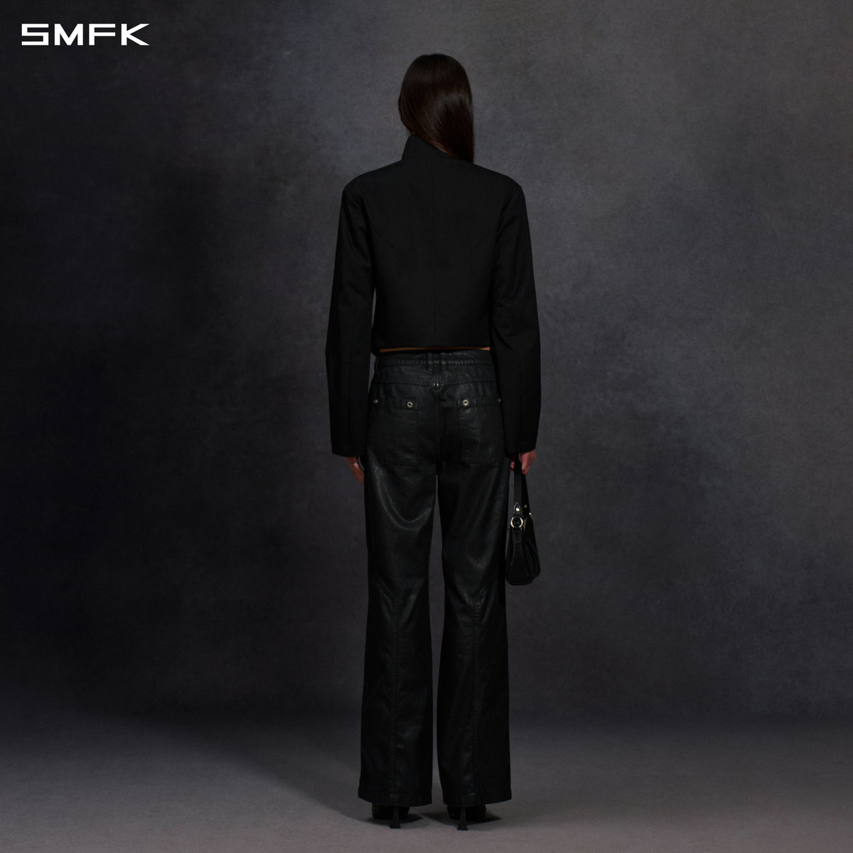 MIRAGE SIREN COLD DYE SLIM CARGO PANTS/COLD DYE+WAX/W INK BLACK