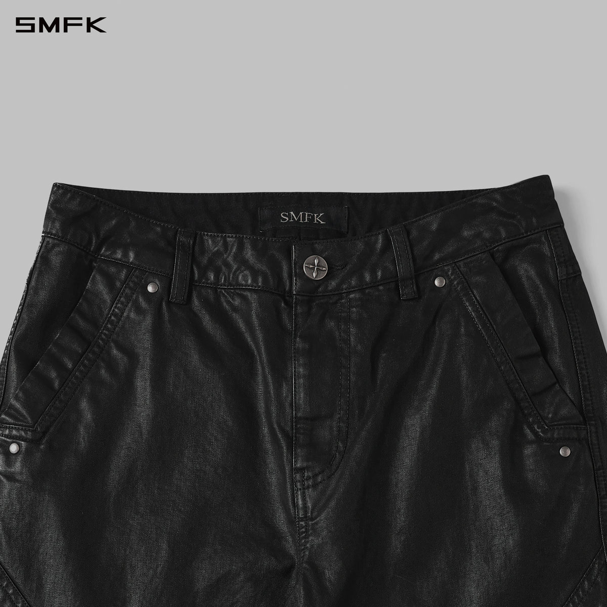 MIRAGE SIREN COLD DYE SLIM CARGO PANTS/COLD DYE+WAX/W INK BLACK