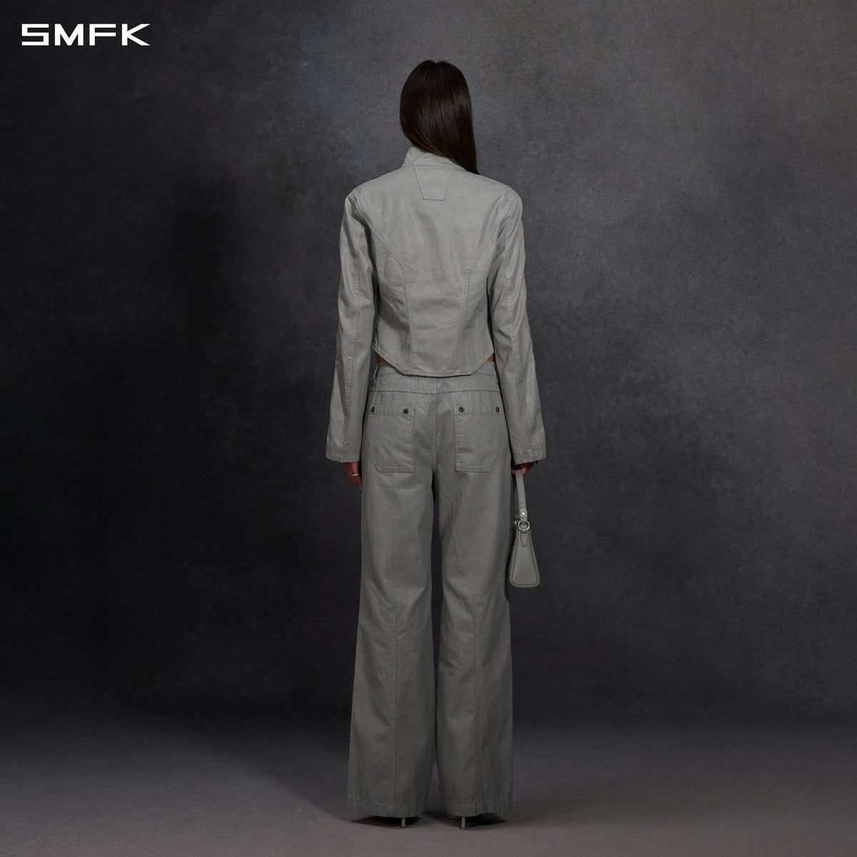 MIRAGE SIREN COLD DYE SLIM CARGO PANTS/COLD DYE+WAX/W MIST GREY