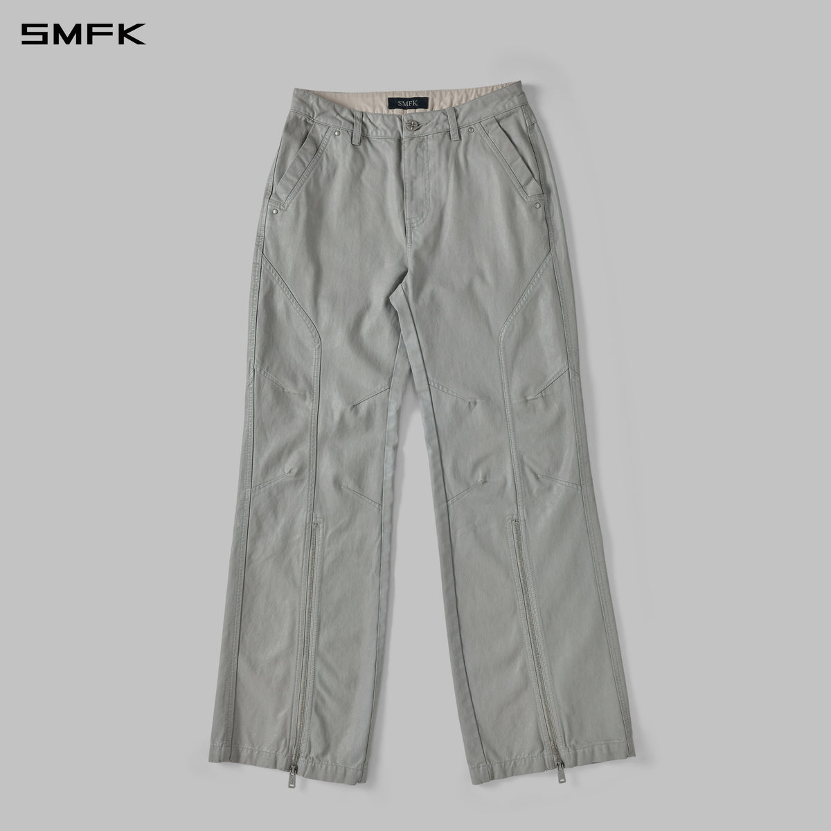 MIRAGE SIREN COLD DYE SLIM CARGO PANTS/COLD DYE+WAX/W MIST GREY