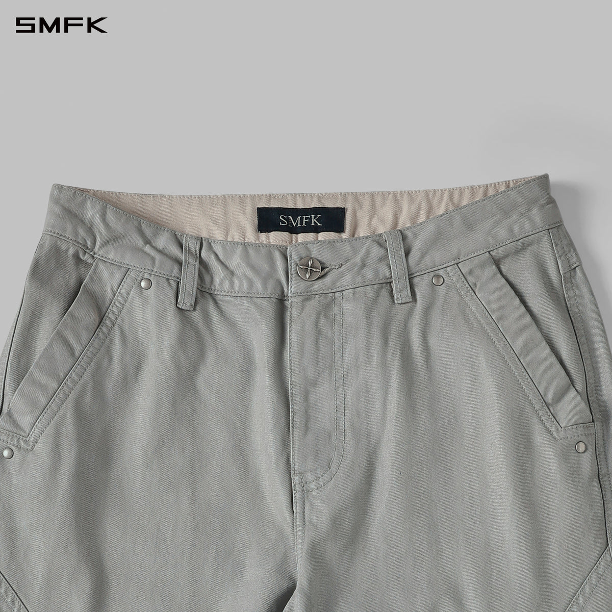 MIRAGE SIREN COLD DYE SLIM CARGO PANTS/COLD DYE+WAX/W MIST GREY