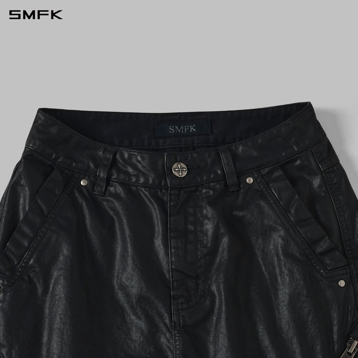 MIRAGE HURRICANE COLD DYE SLIM CARGO PANTS/COLD DYE+WAX/W INK BLACK