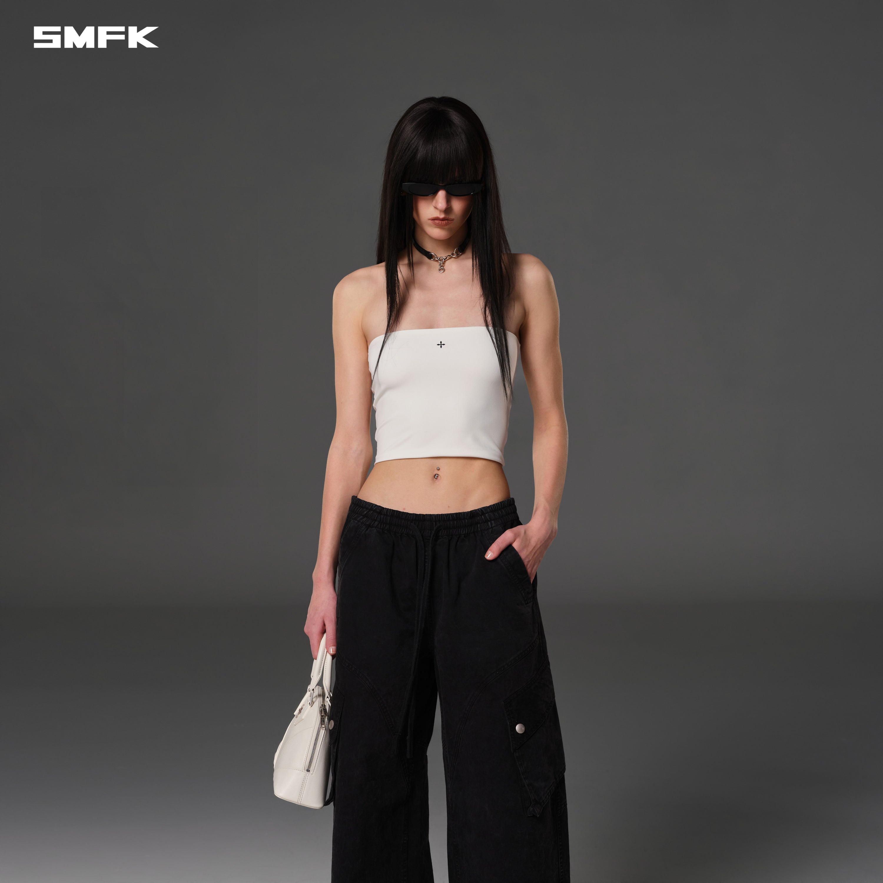 MIRAGE VANISH LOOSE SPORTS CARGO /GARMENT DYE VANISH BLACK