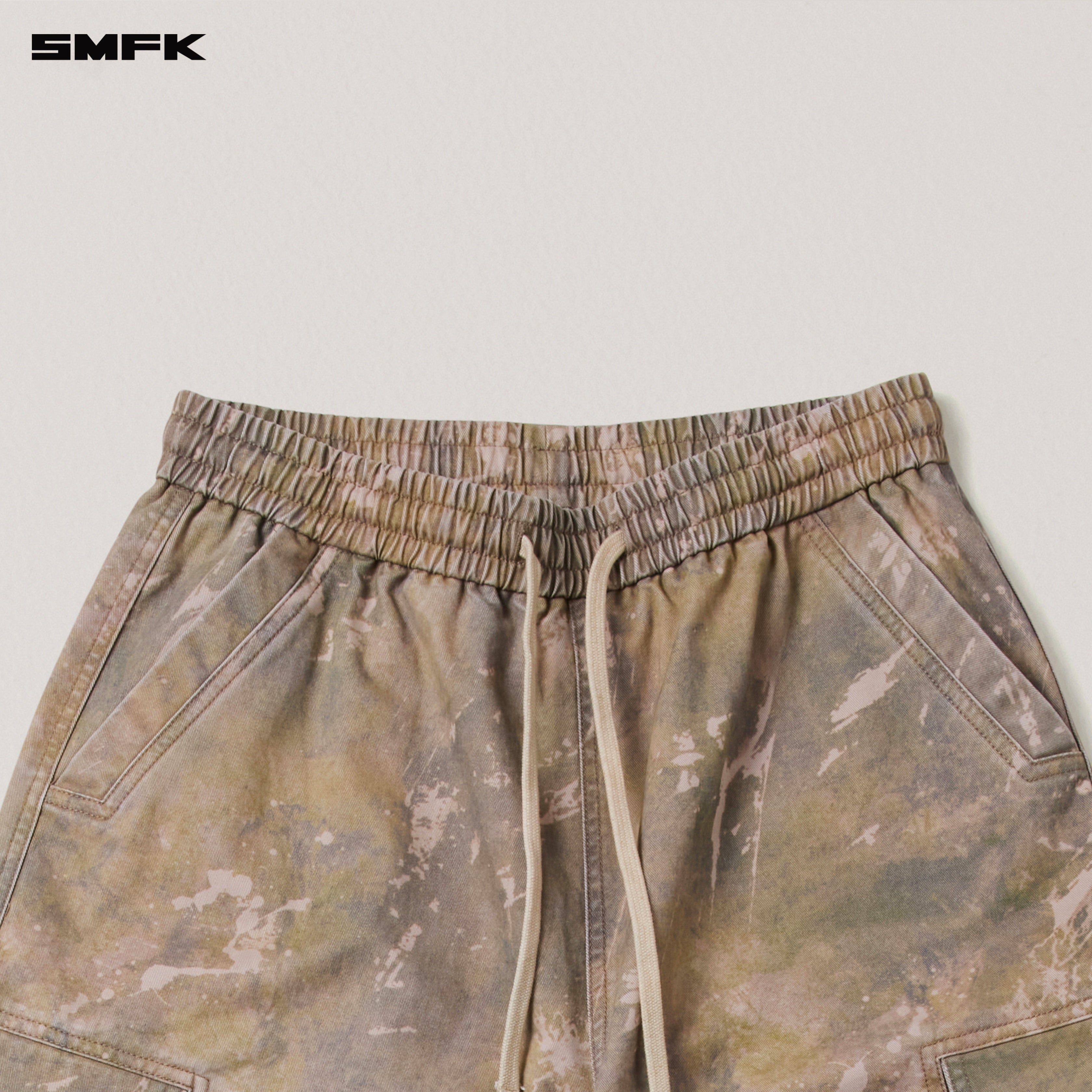 VINTAGE-STORM LOOSE SPORTS CARGO PANTS/FADE DYE HURRICANE