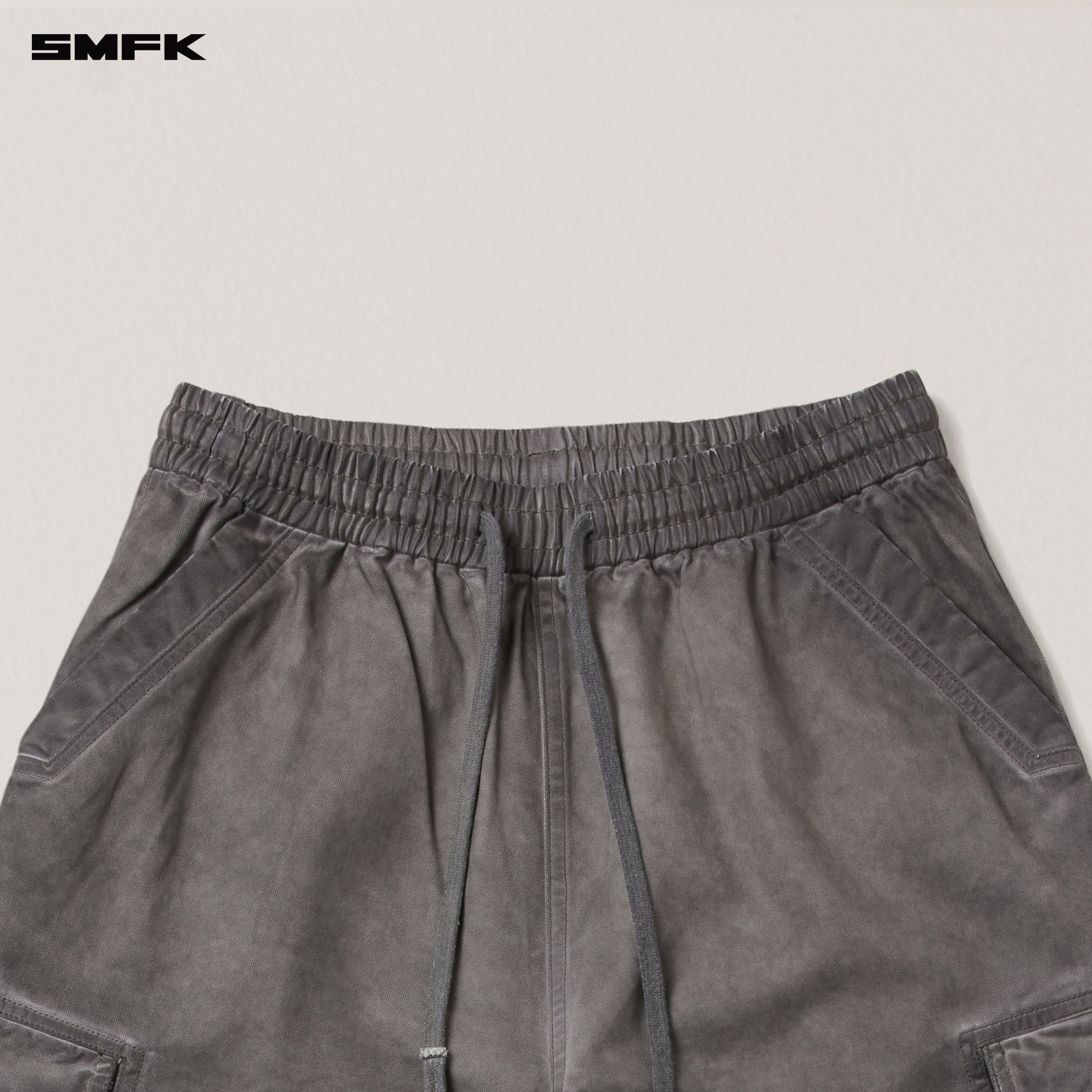 VINTAGE-STORM LOOSE SPORTS CARGO PANTS/FADE DYE WILD BROWN
