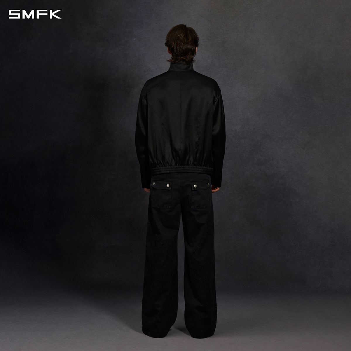 MIRAGE SIREN COLD DYE LOOSE BASKETBALL SPORTS CARGO PANTS/COTTON+GARMENT DYE/U WILD BLACK