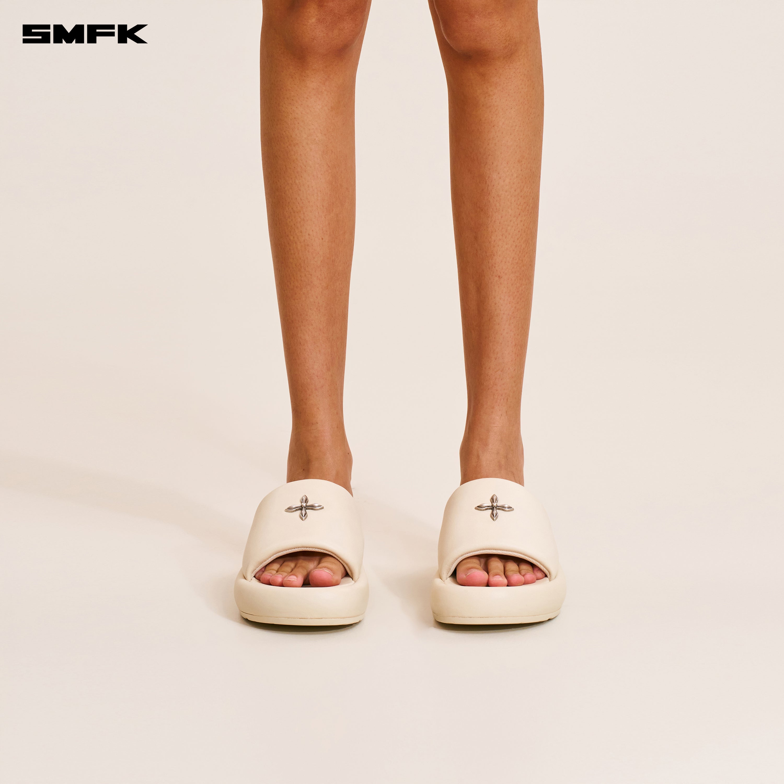 COMPASS MODE UNITY LEATHER SLIPPER SNOW MOUNTAIN WHITE