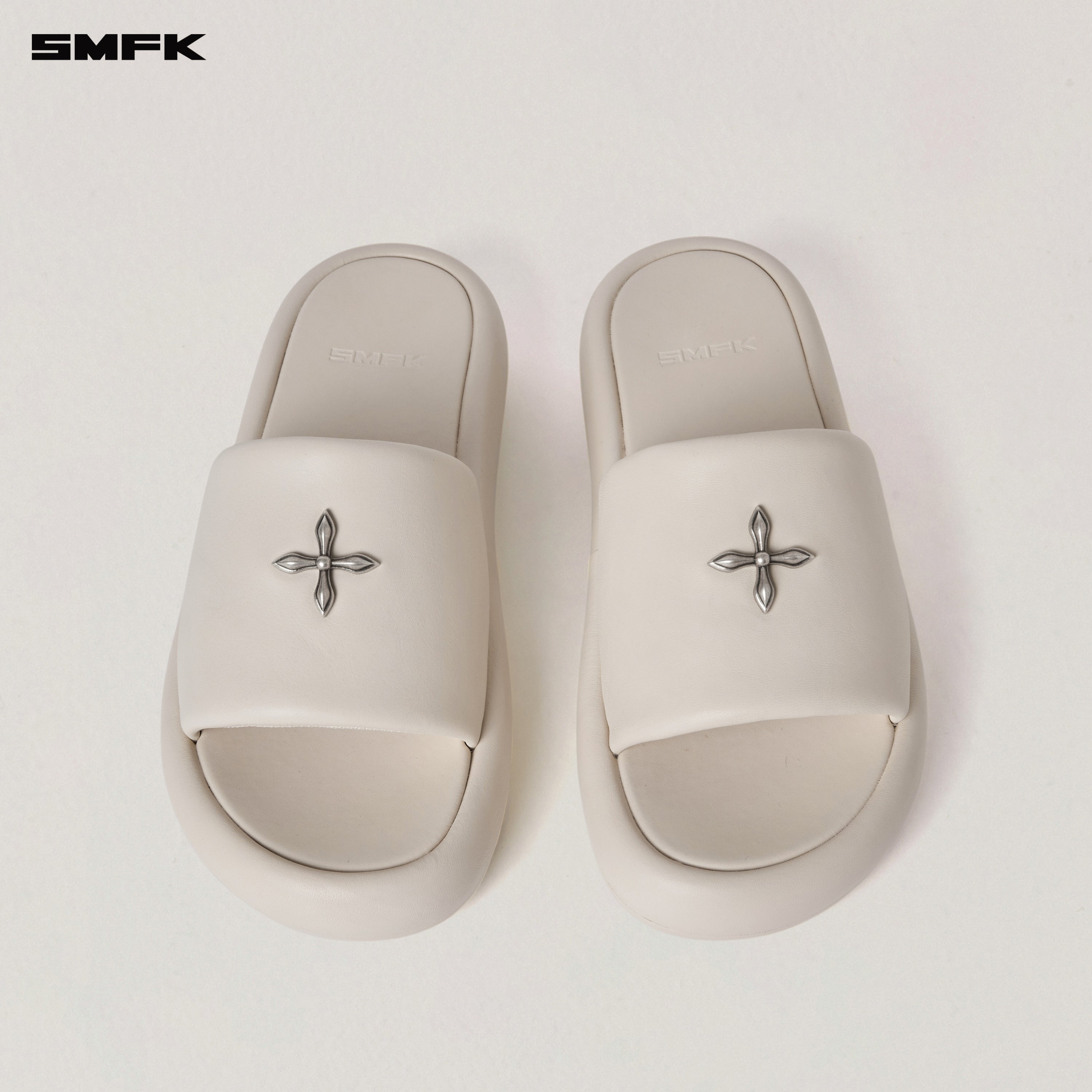 COMPASS MODE UNITY LEATHER SLIPPER SNOW MOUNTAIN WHITE
