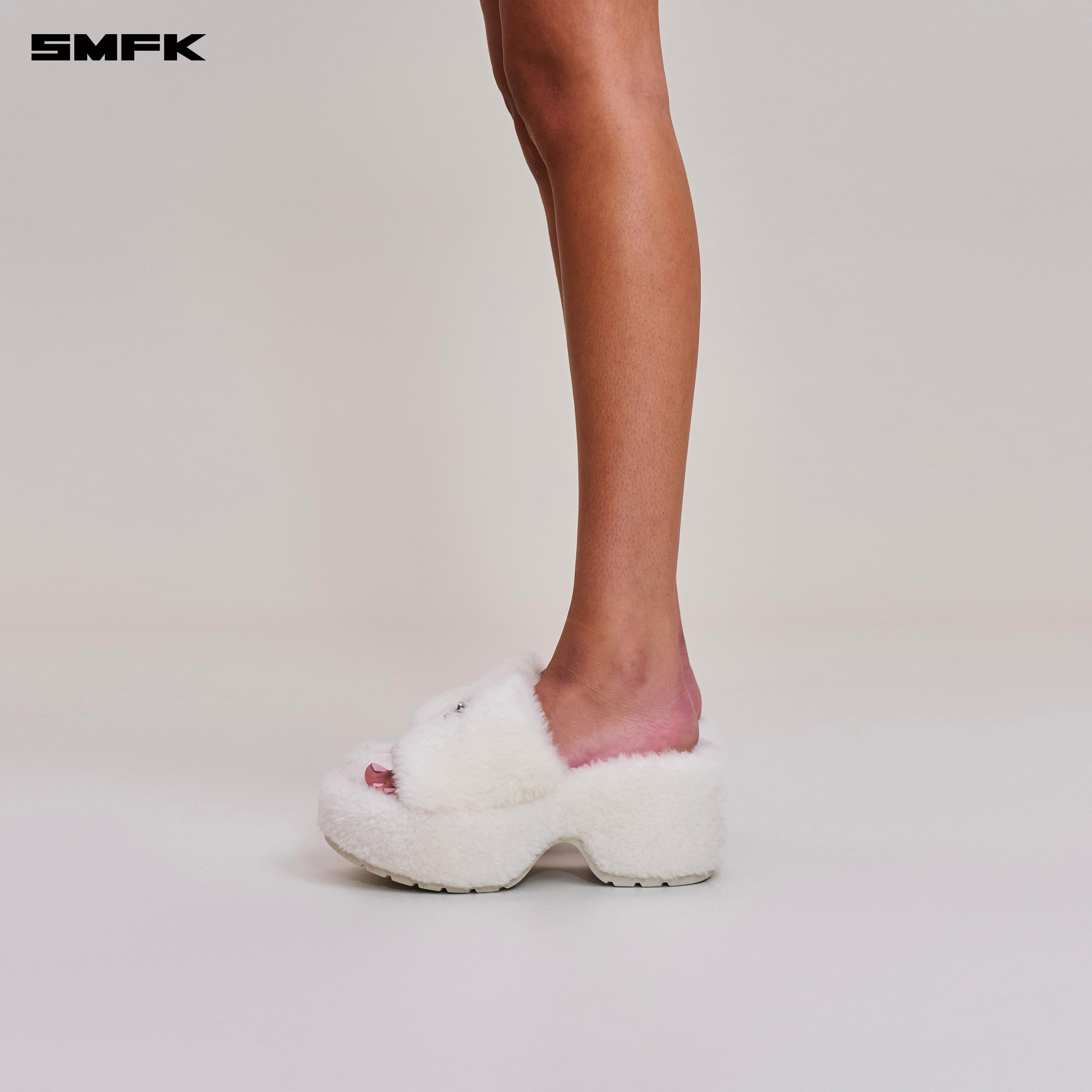COMPASS MODE WOOL SHEARLING UNITY  SLIPPER/HIGH SNOW MOUNTAIN WHITE