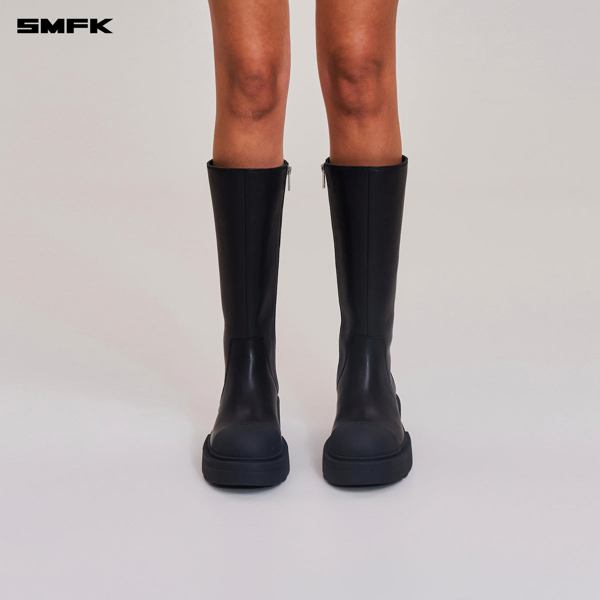 COMPASS ROVE LEATHER HIGH BOOTS WILD BLACK – SMFK Official