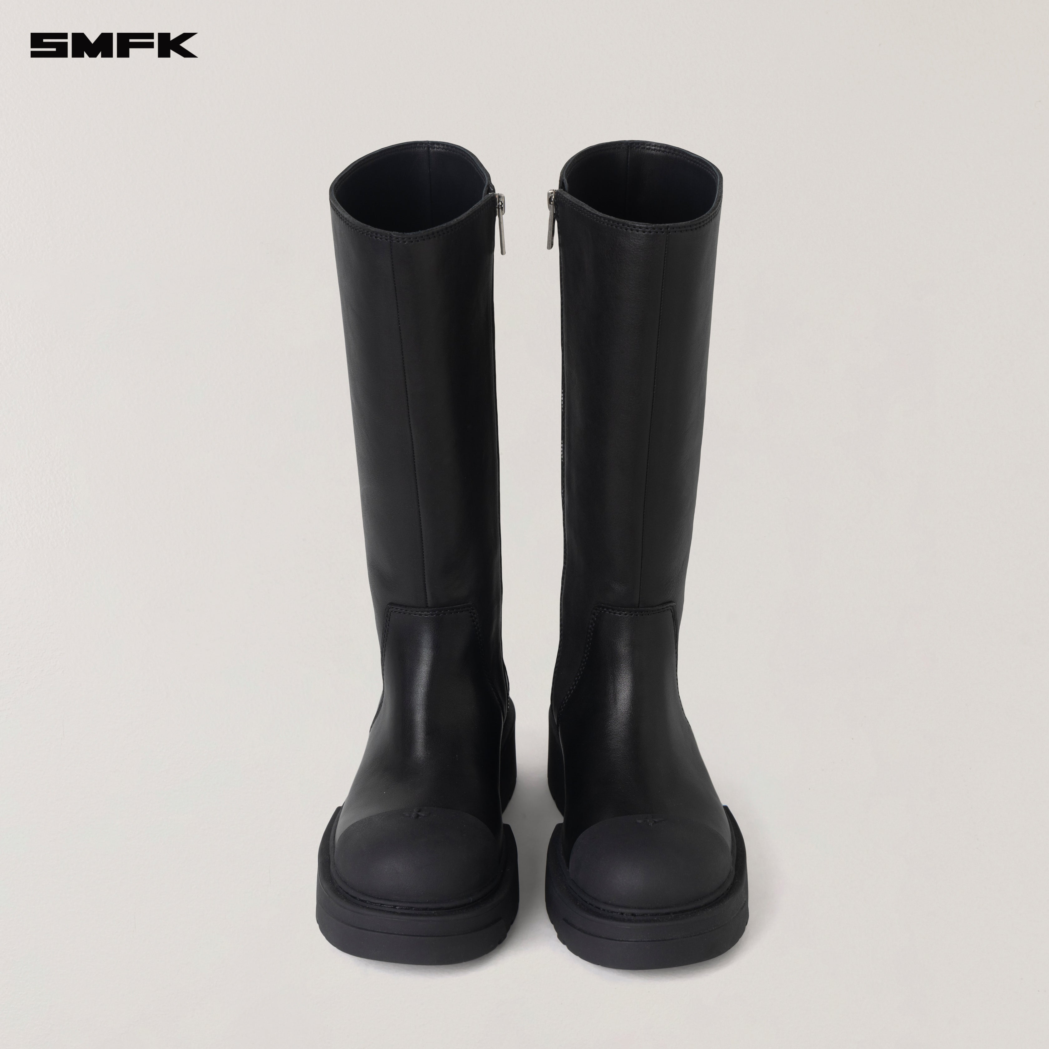 smfk ブーツ ホーボーレザーハイブーツ（黒と白） – SMFK Official