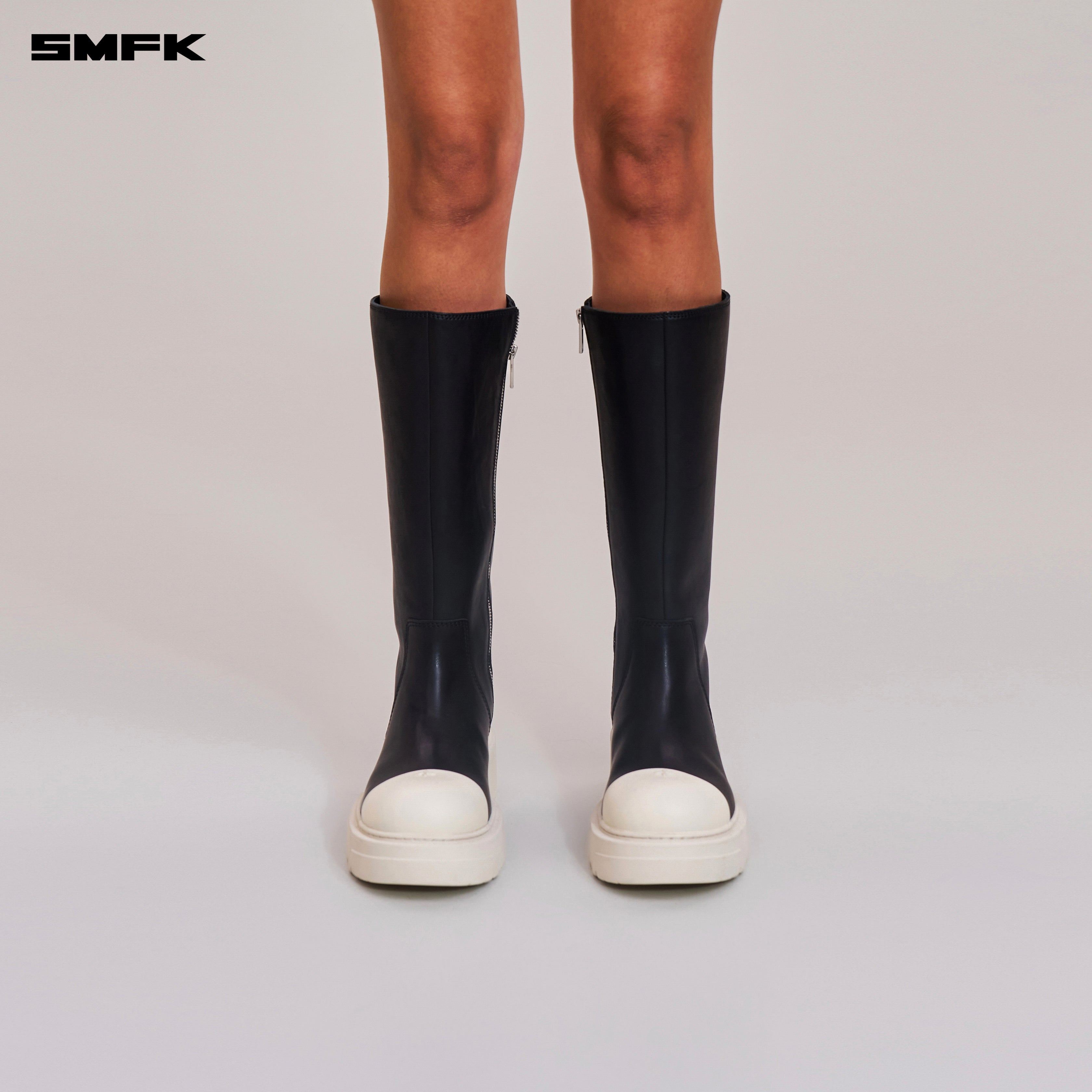 ホーボーレザーハイブーツ（黒と白） – SMFK Official