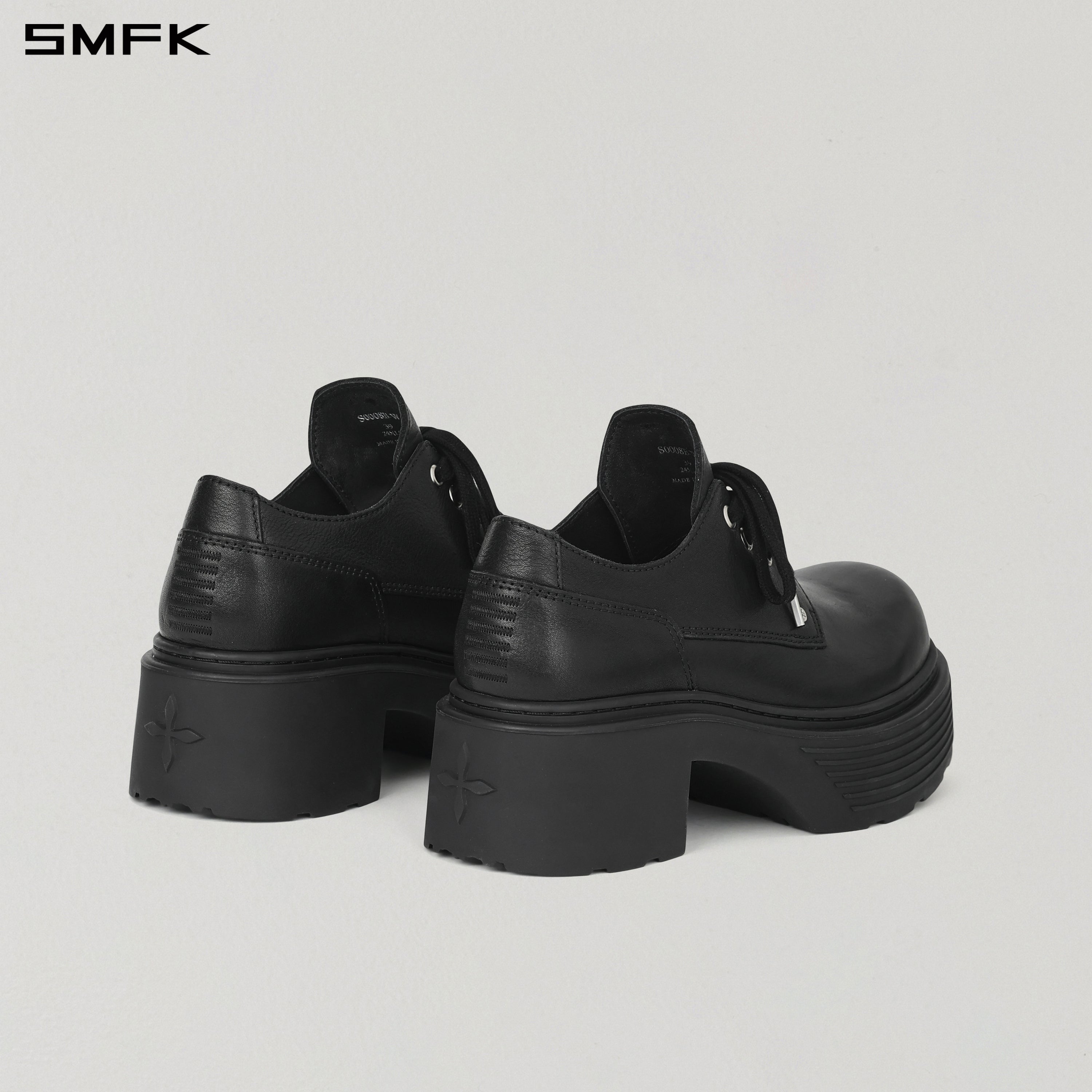 CORE LEATHER DERBY/THICK WILD BLACK