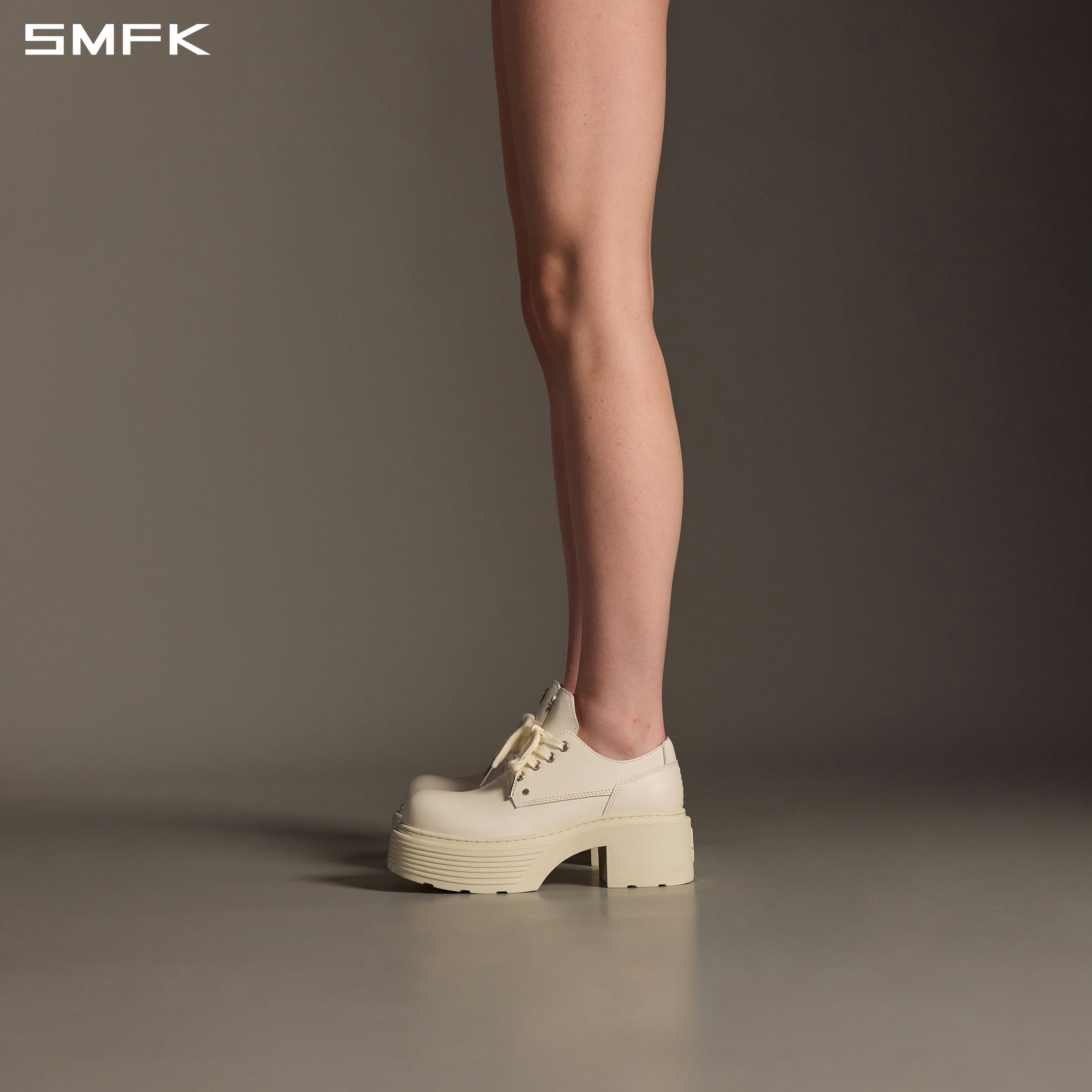 CORE LEATHER DERBY/THICK SNOW WHITE