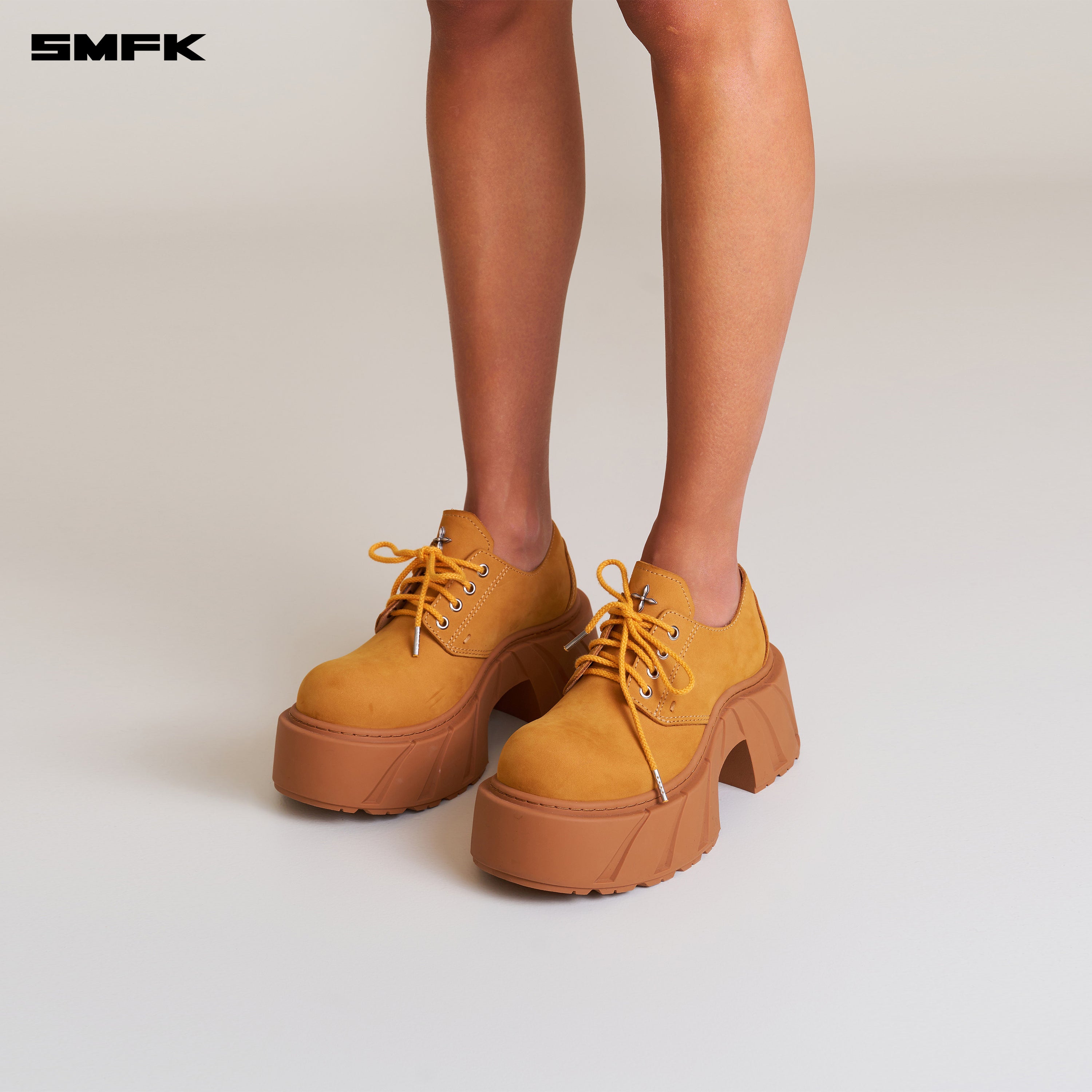 ファントムレザーハイヒールダービーシューズジンジャー