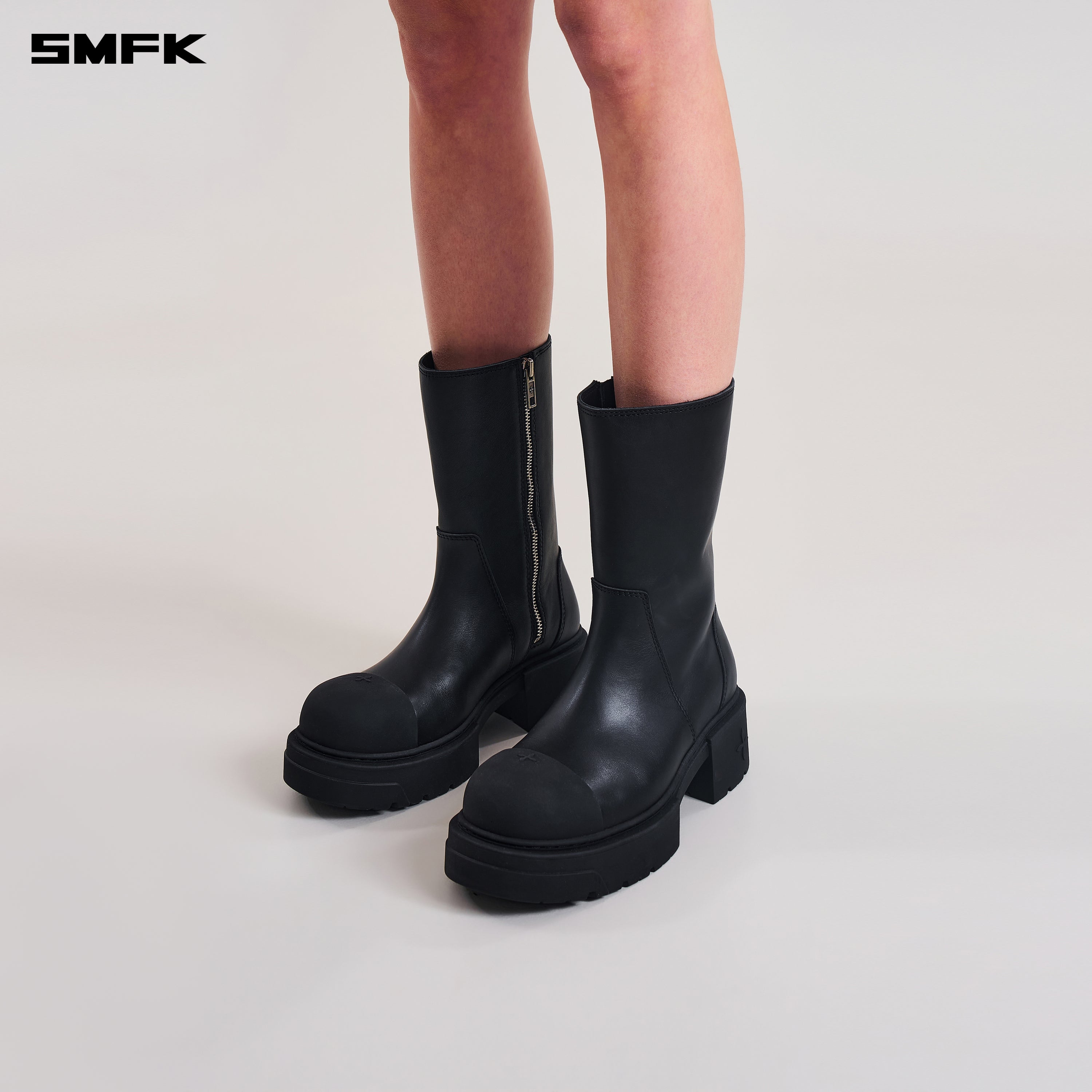COMPASS KICK BOOTS/LEATHER WILD BLACK