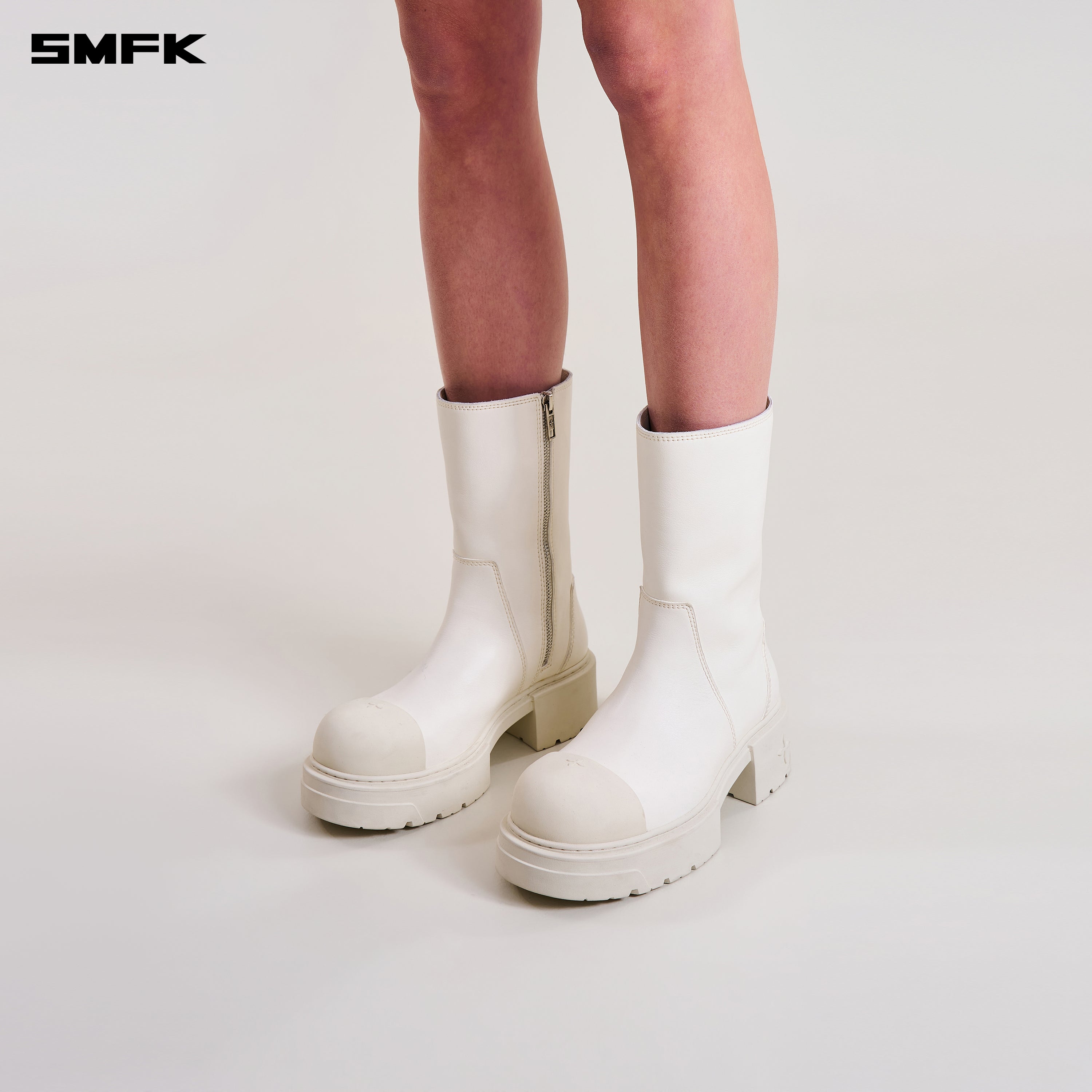 COMPASS KICK BOOTS/LEATHER CLOUD WHITE