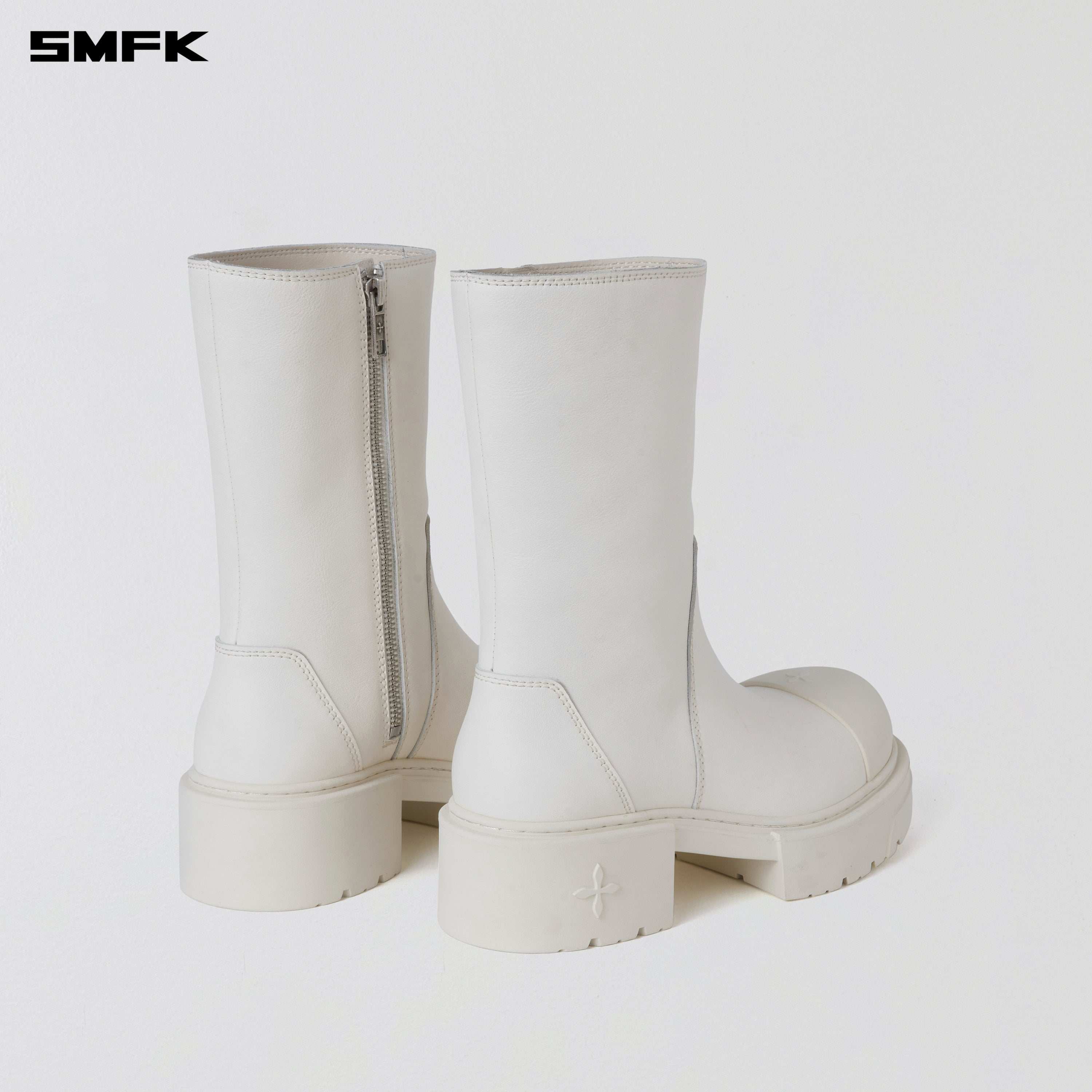 COMPASS KICK BOOTS/LEATHER CLOUD WHITE