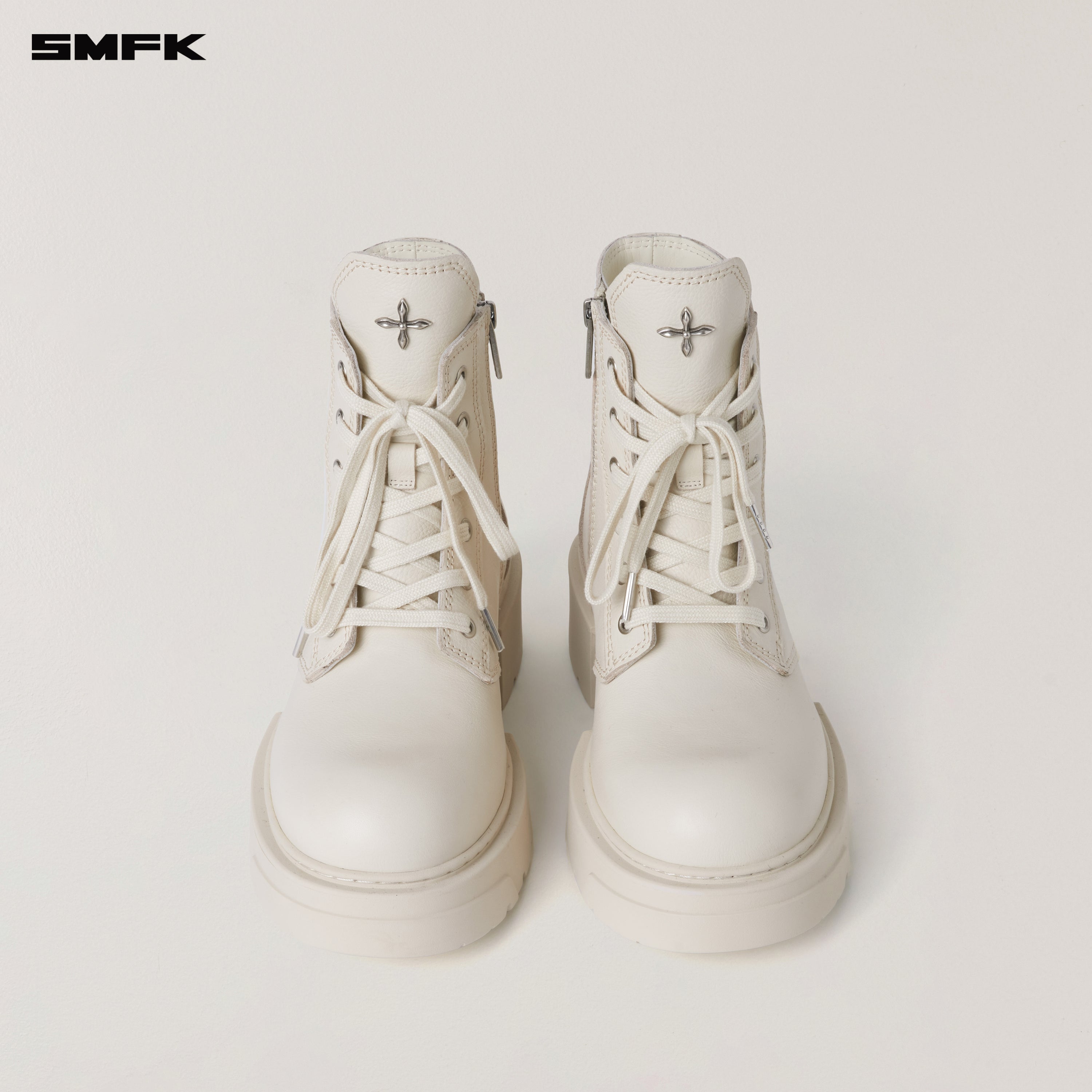 COMPASS ROVE LEATHER RIDER BOOTS SNOW MOUNTAIN WHITE