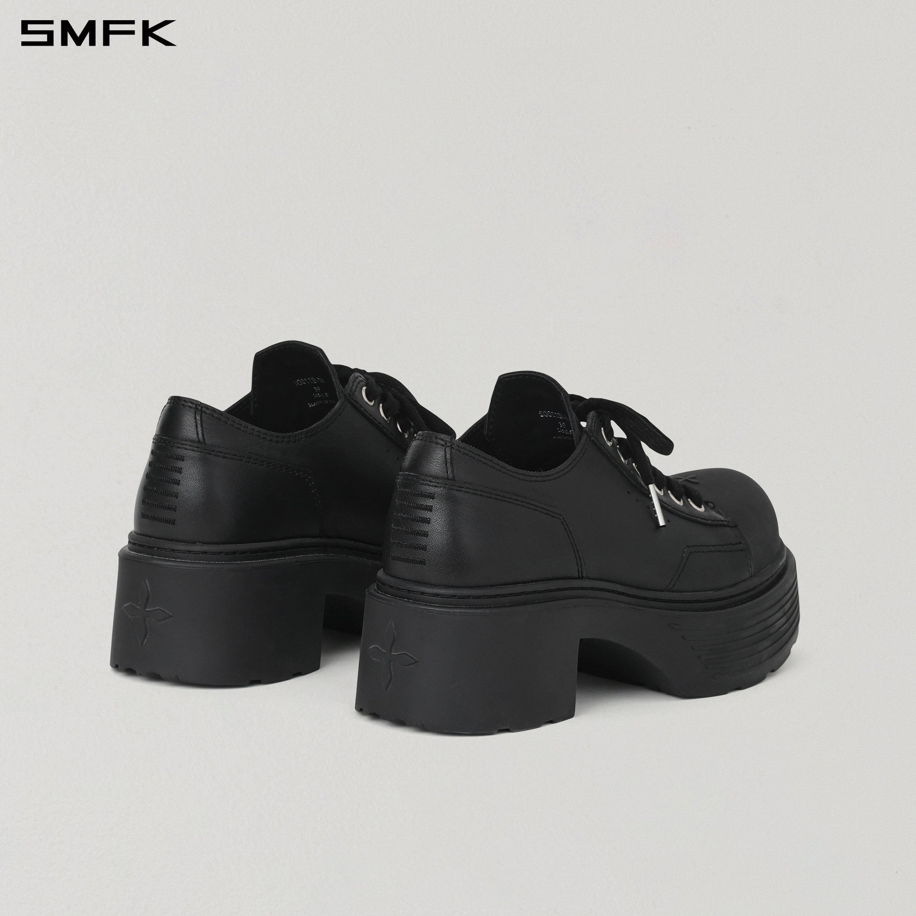 CORE LEATHER SNEAKER/THICK WILD BLACK