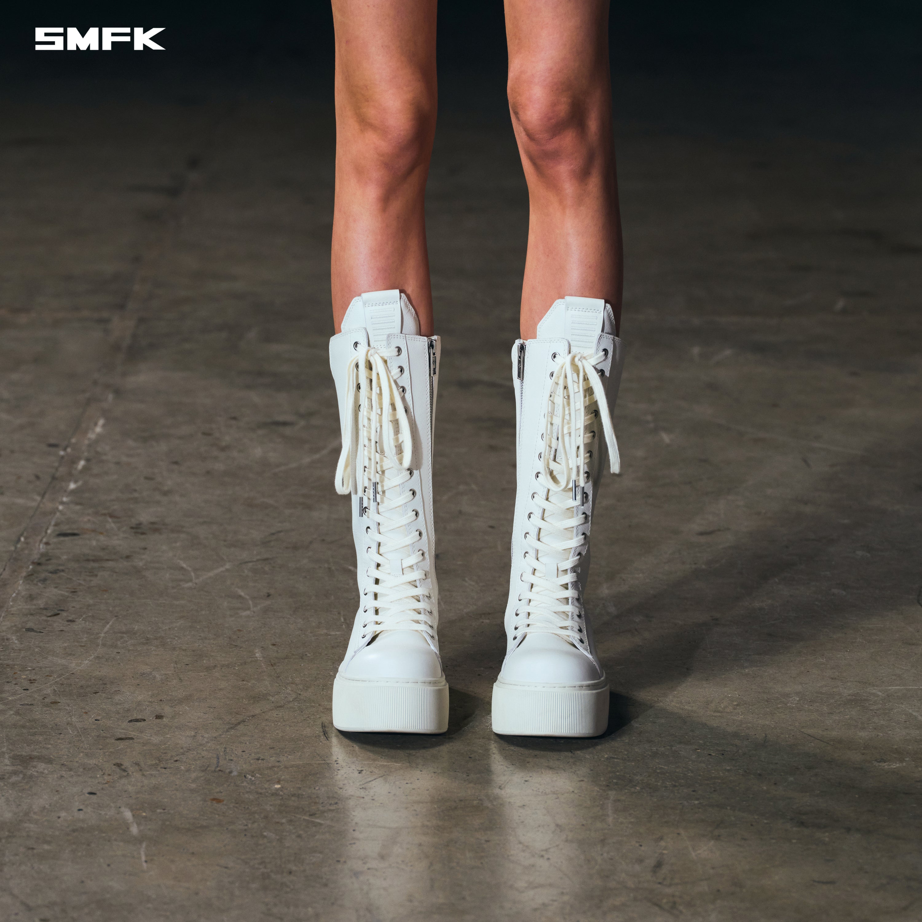 RUSH BOXING HIGH BOOTS CLOUD WHITE