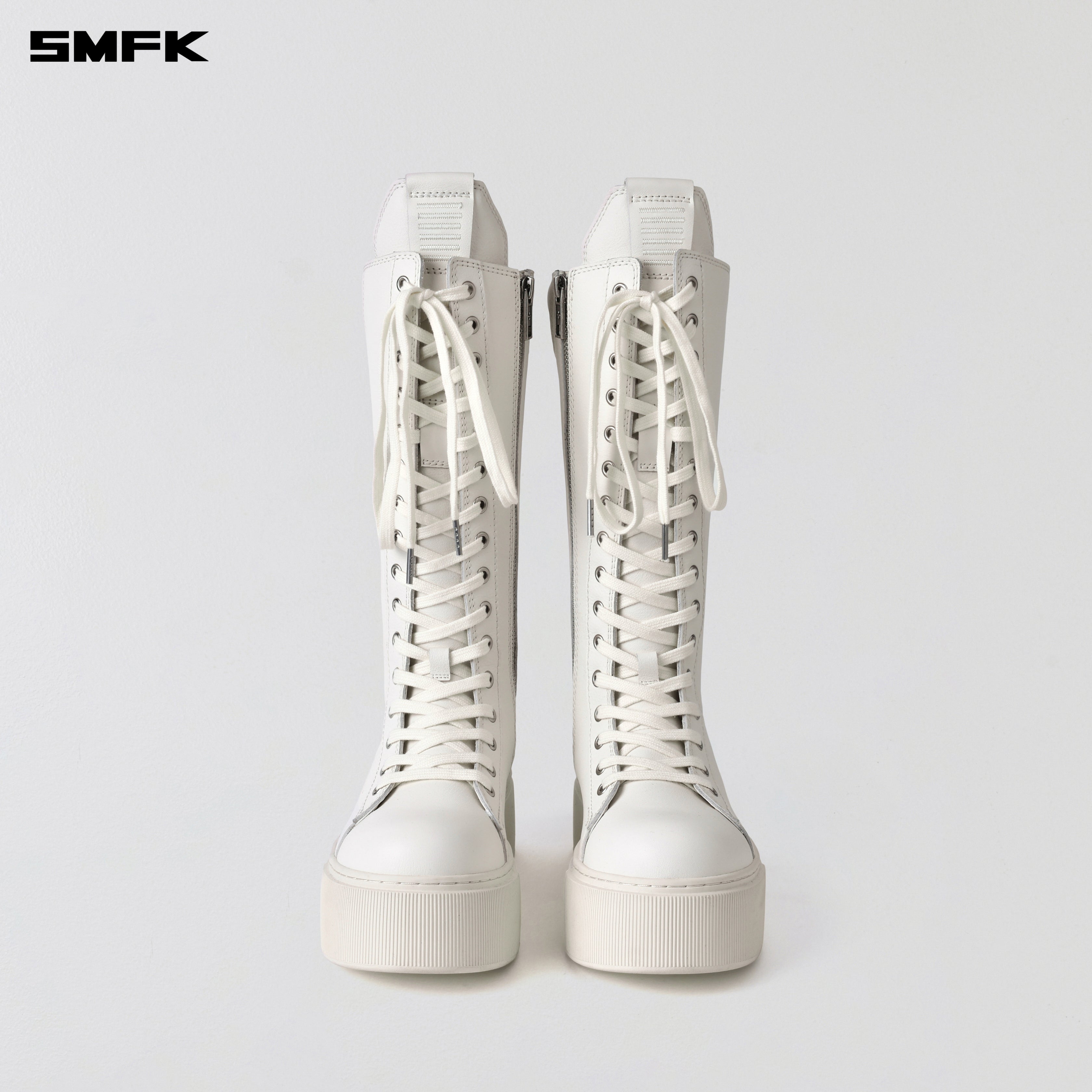 クラウドホワイト 厚底ハイカットボクシングブーツ – SMFK Official