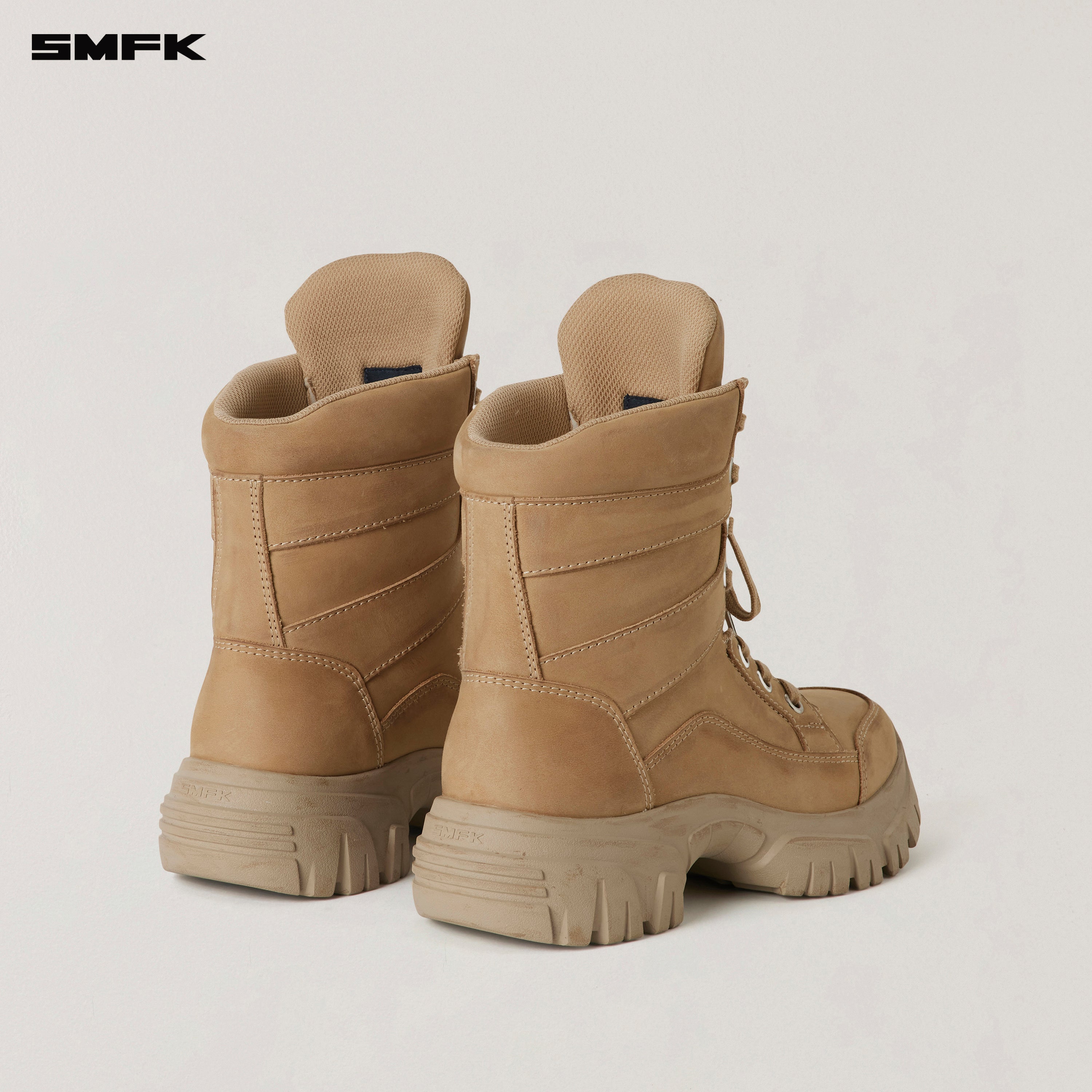 VINTAGE-WILD WIND LEATHER HIKE BOOTS/PATINA SAND PATINA