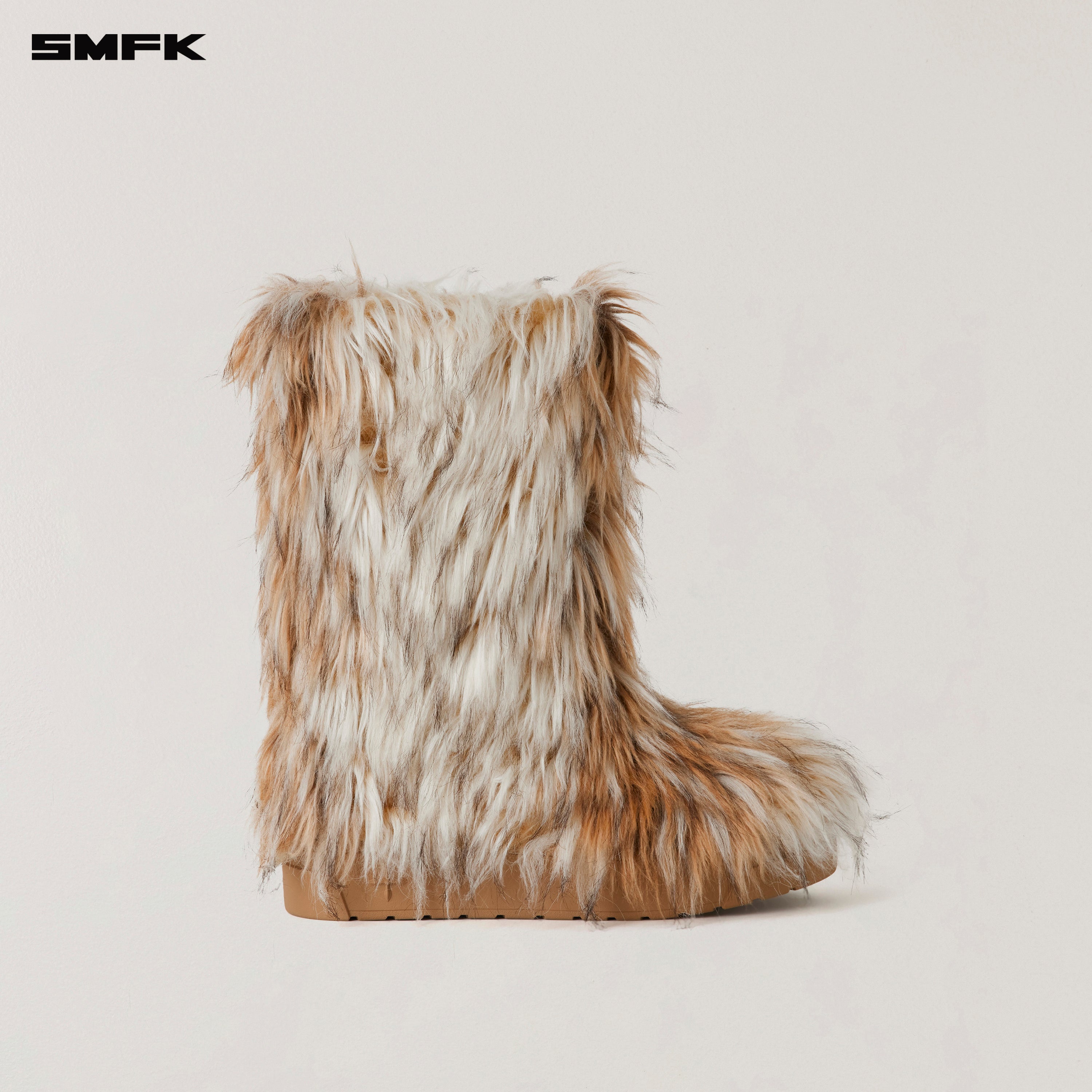 COMPASS MODE WASTELAND SHEARLING HUNTING BOOTS/MIDDLE ARCTIC WOLF WHITE