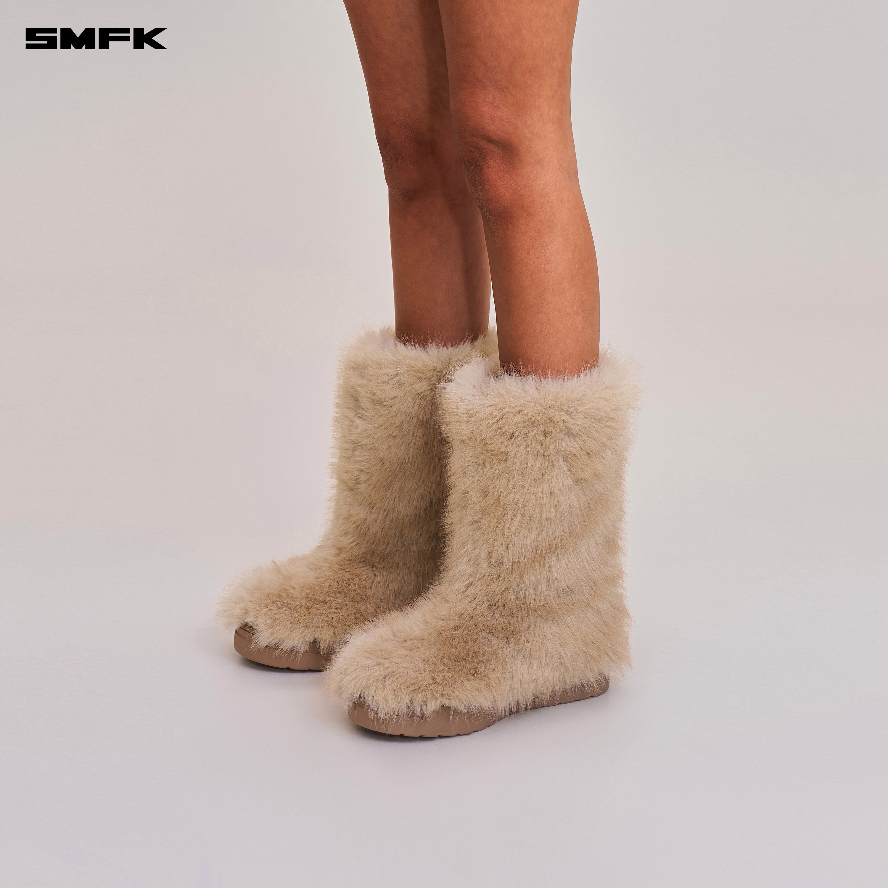 COMPASS MODE WASTELAND SHEARLING HUNTING BOOTS/MIDDLE SAND