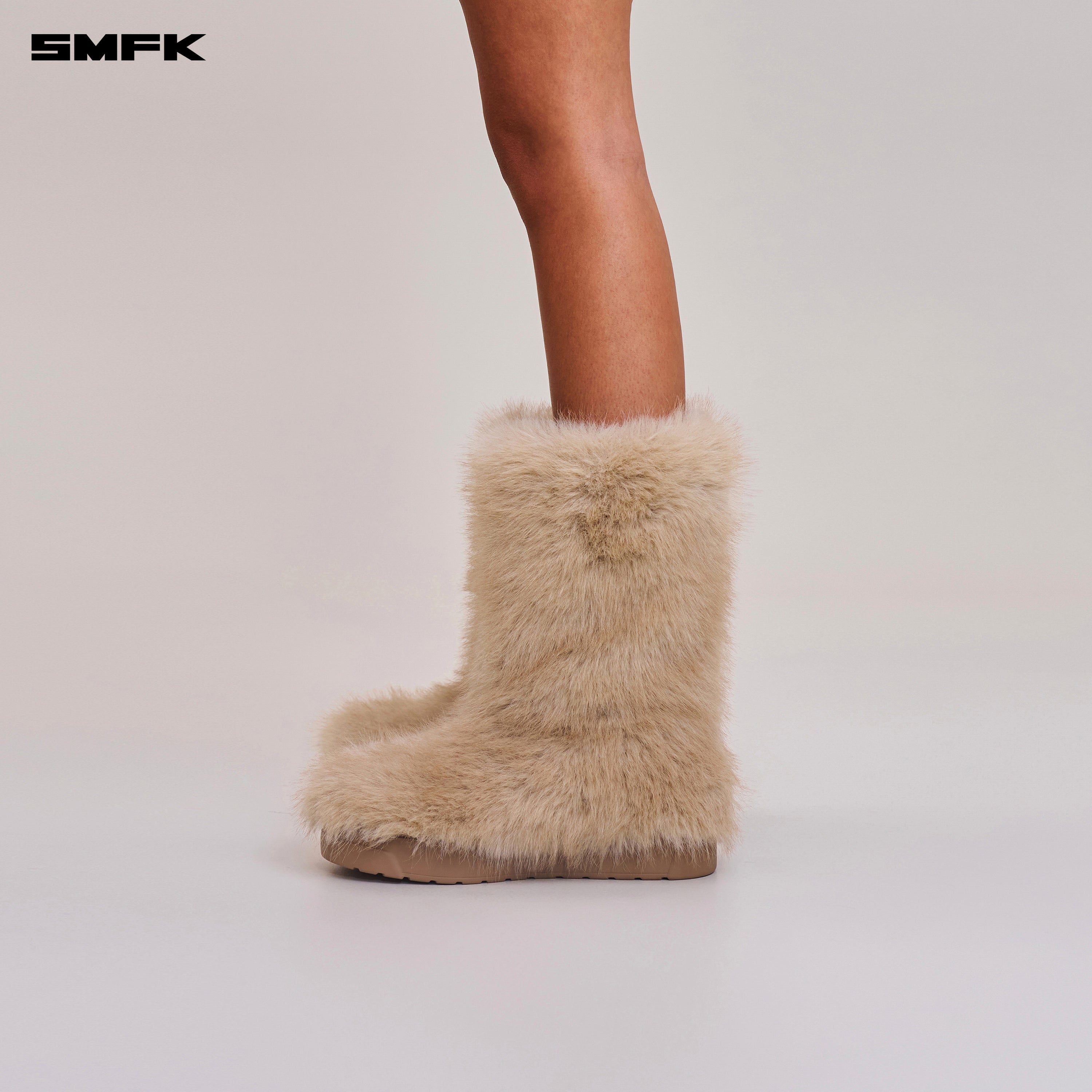 COMPASS MODE WASTELAND SHEARLING HUNTING BOOTS/MIDDLE SAND