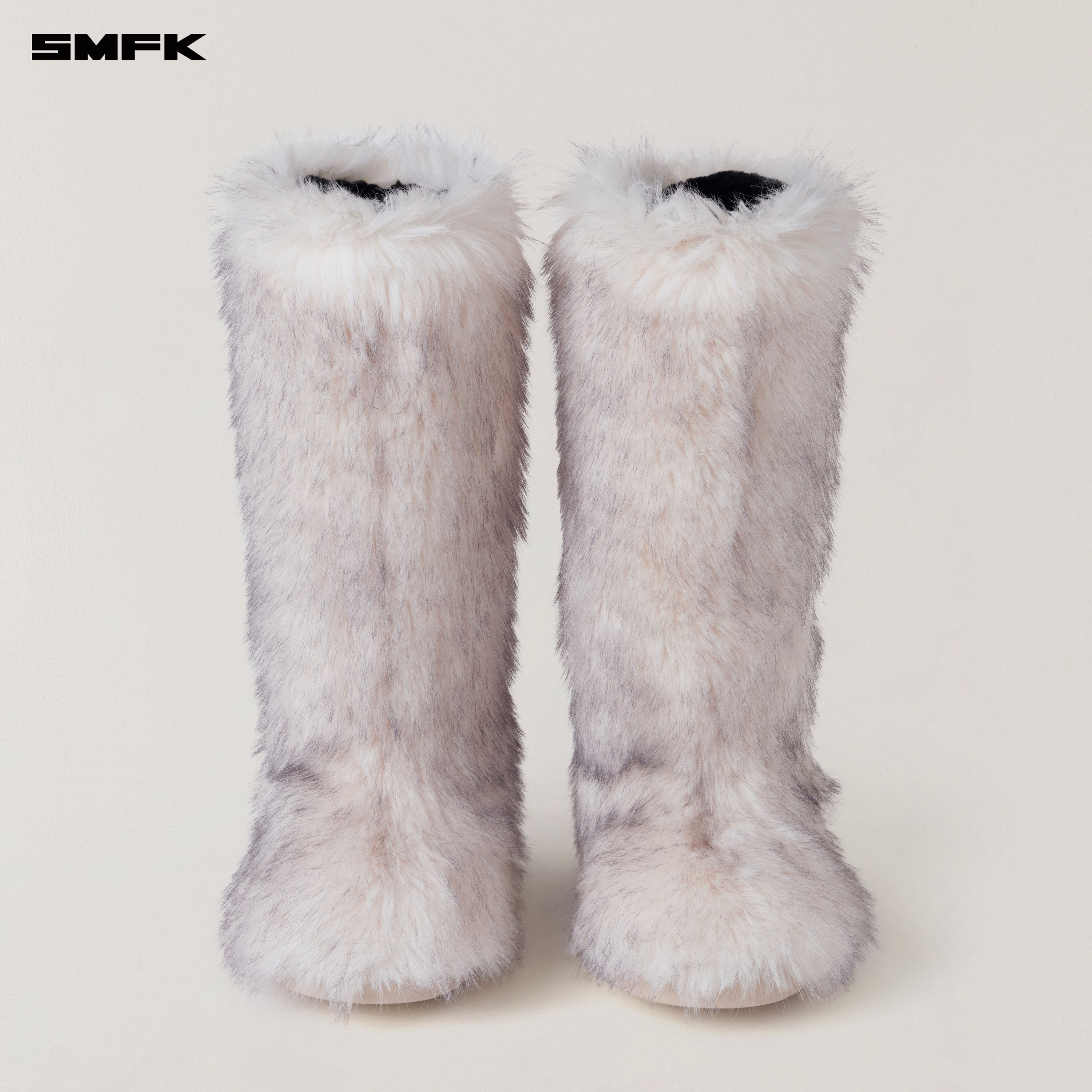 COMPASS MODE WASTELAND SHEARLING HUNTING BOOTS ARCTIC FOX WHITE