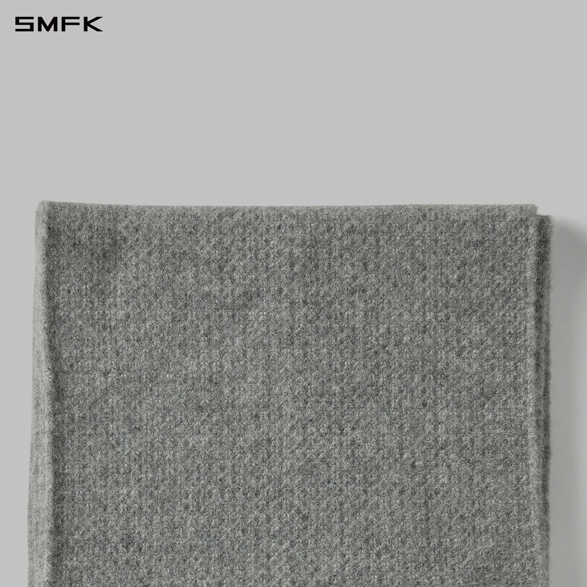 MYTH SIREN EVENING KNIT TRIANGLE SCARF SET/ALPACA+WOOL GLACIER GREY
