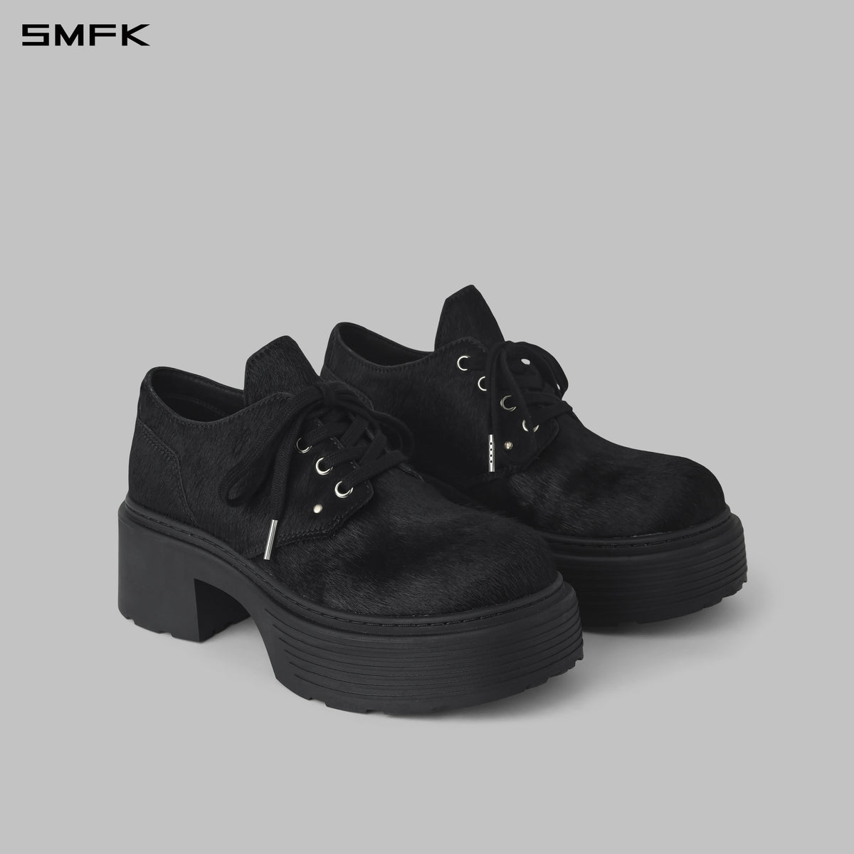 CORE LEATHER DERBY/THICK/W WILD BLACK