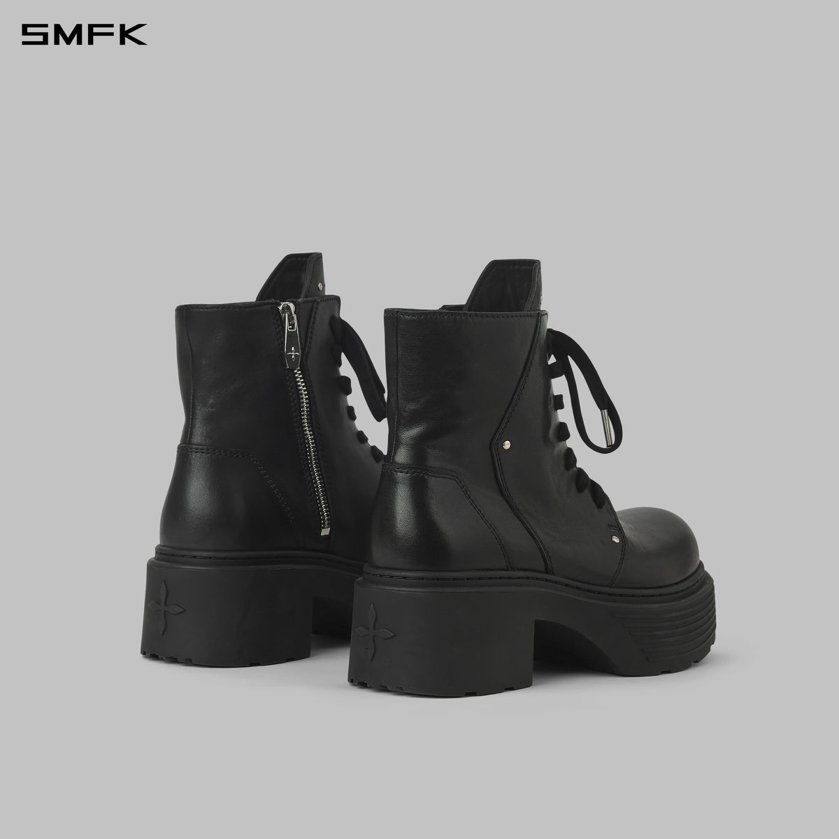 CORE LEATHER MOTORCYCLE BOOTS/THICK/W WILD BLACK